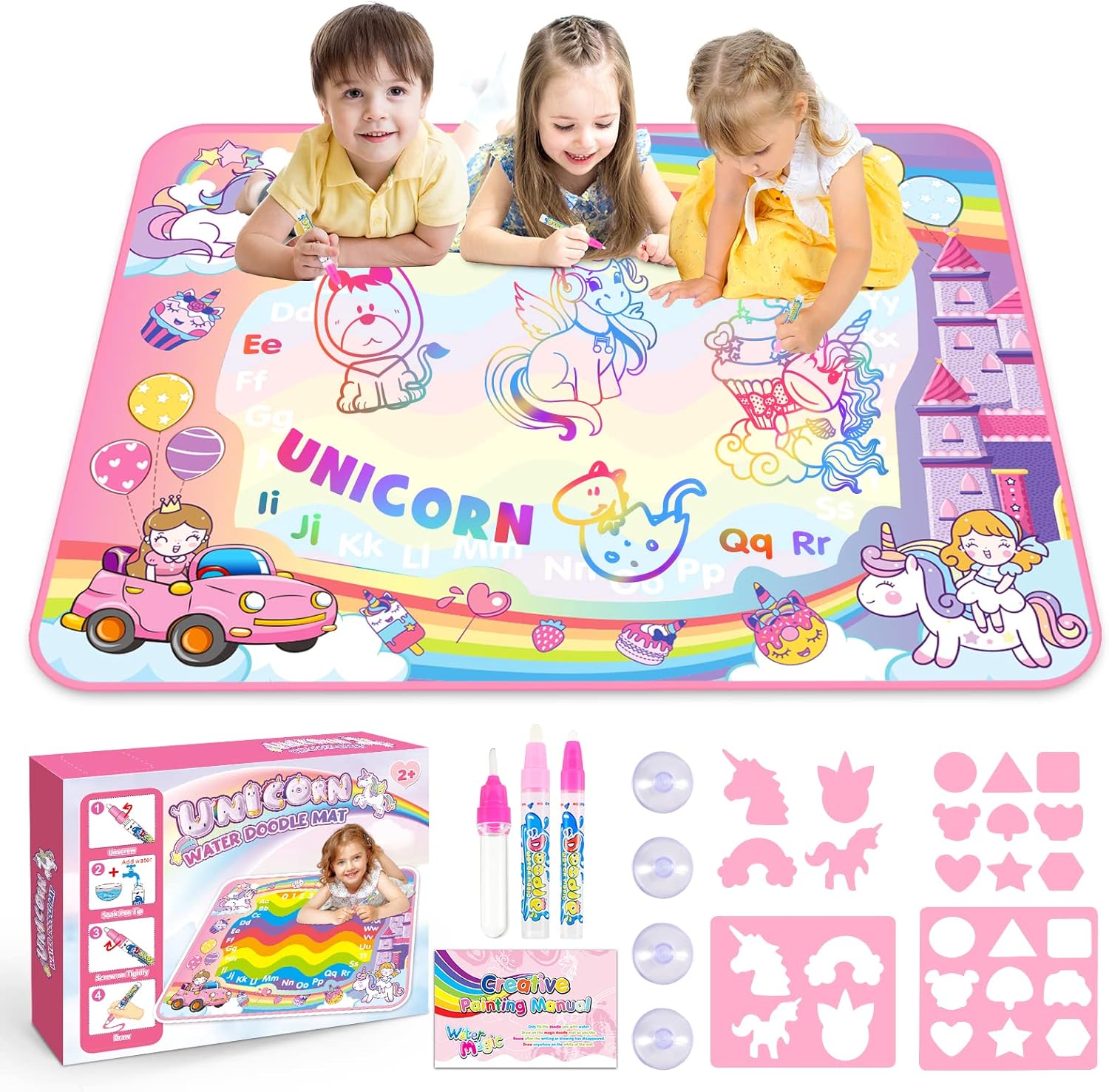 Toddler Toys for 2 3 4 5 Year Old Kids Boys Girls, Unicorns Gifts for Girls Wate...