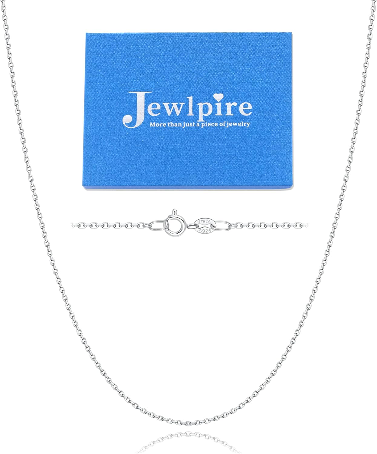 Jewlpire 1.1mm Italian Solid 24k Real Gold Over 925 Sterling Silver Chain Neckla...