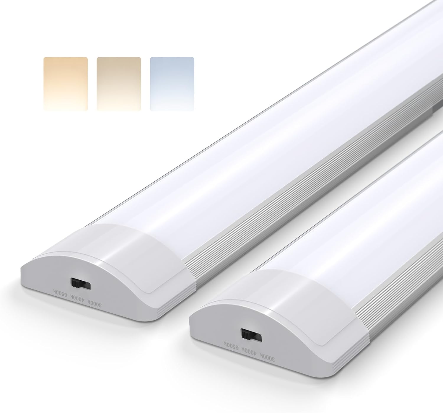 Barrina LED Batten Light 113cm, 36W 3750lm, 3000K/4000K/6500K Color Changeable,...