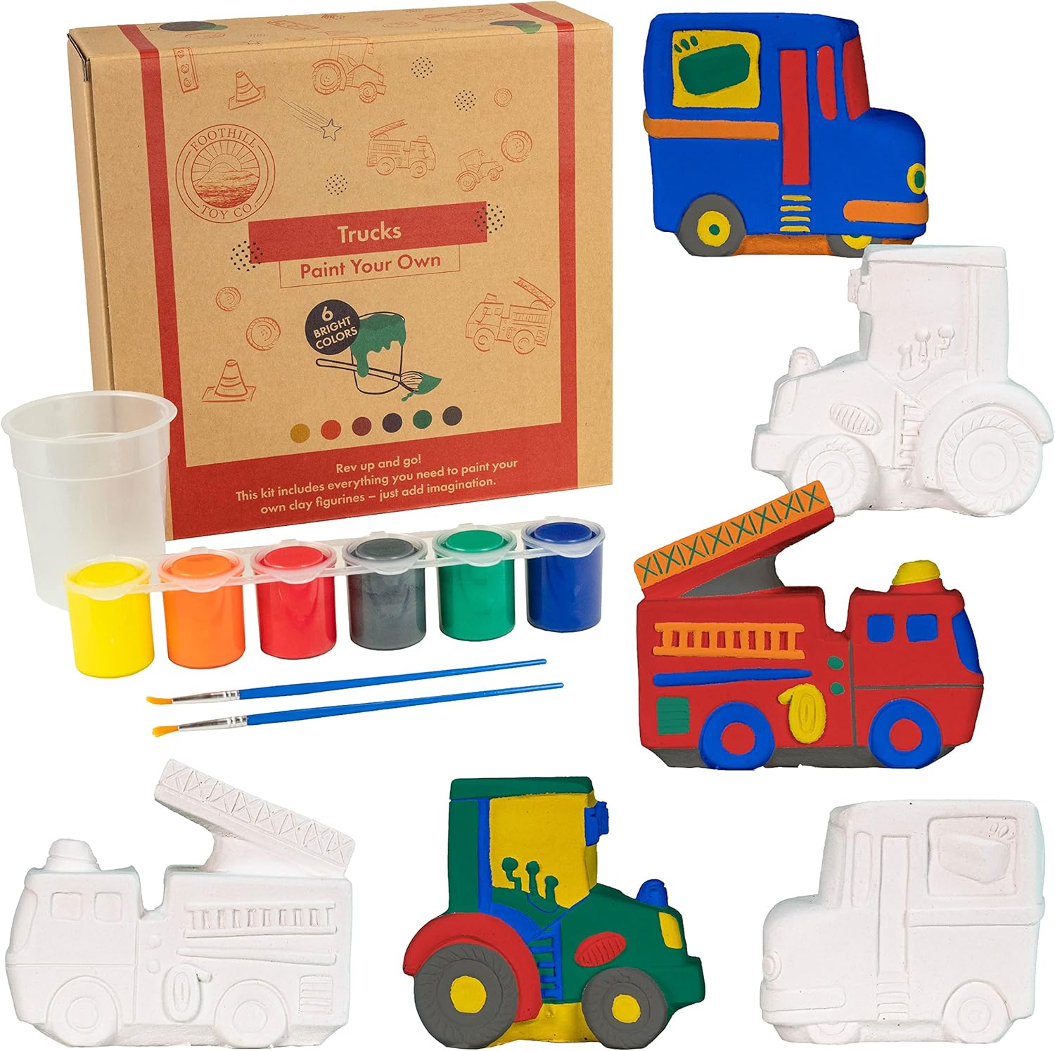 Foothill Toy Co. Children’s 3D Plaster Painting Craft Kit | Kids Activity Ages 5...