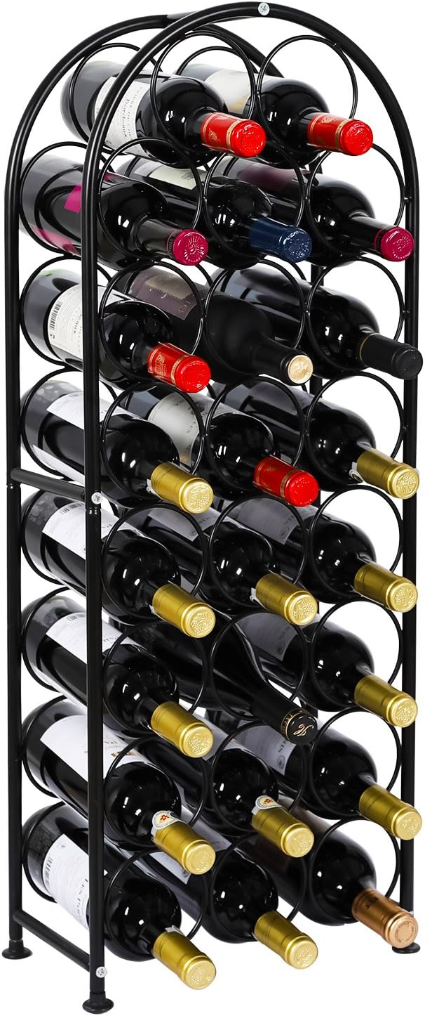 EasyPAG Metal 23 Bottles Wine Rack, Freestanding Wine Holder Floor, Home Kitchen...