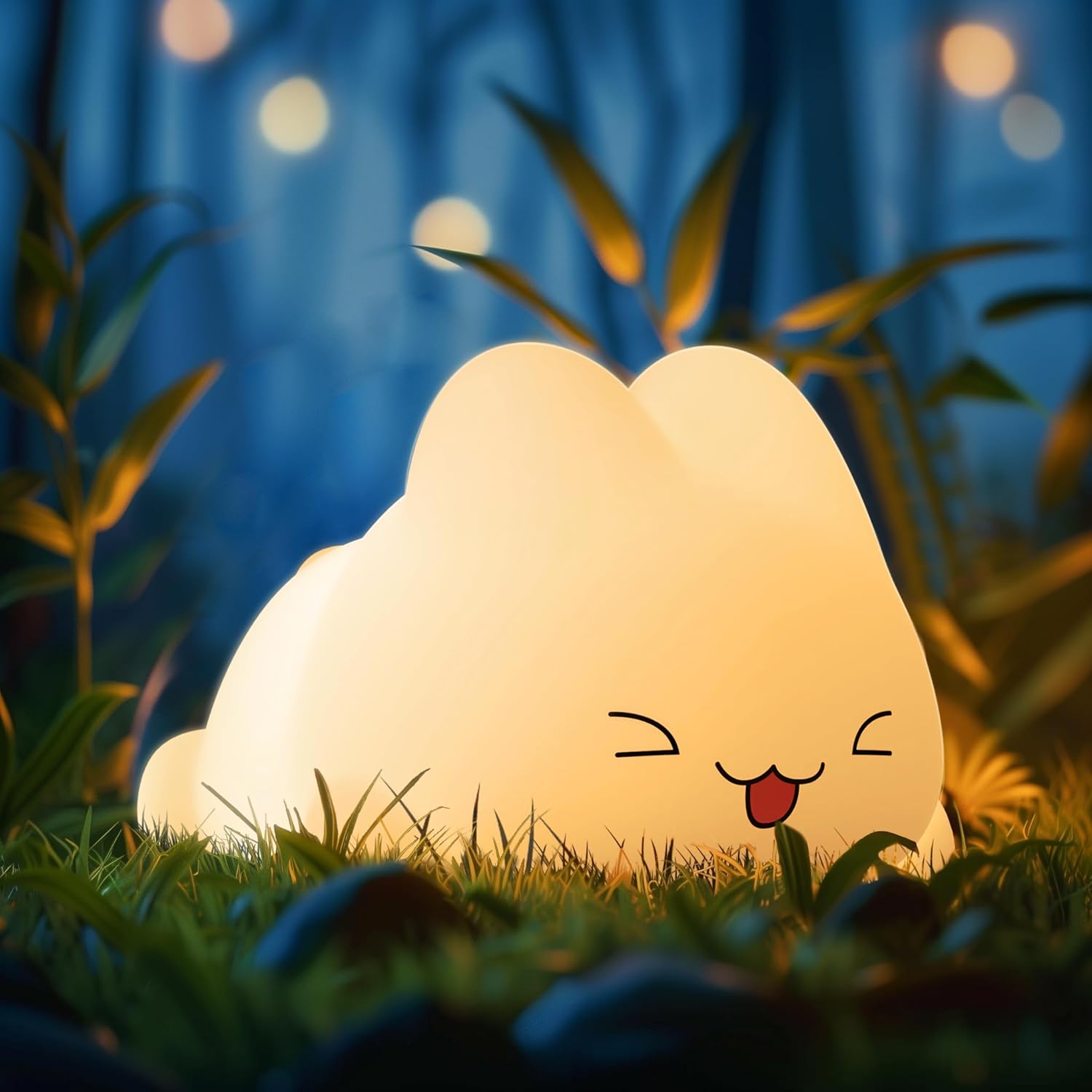 L LOHAS LED Night Lights, Squishy Bunny Lamp, Cute Night Lights, Kawaii Silicone...