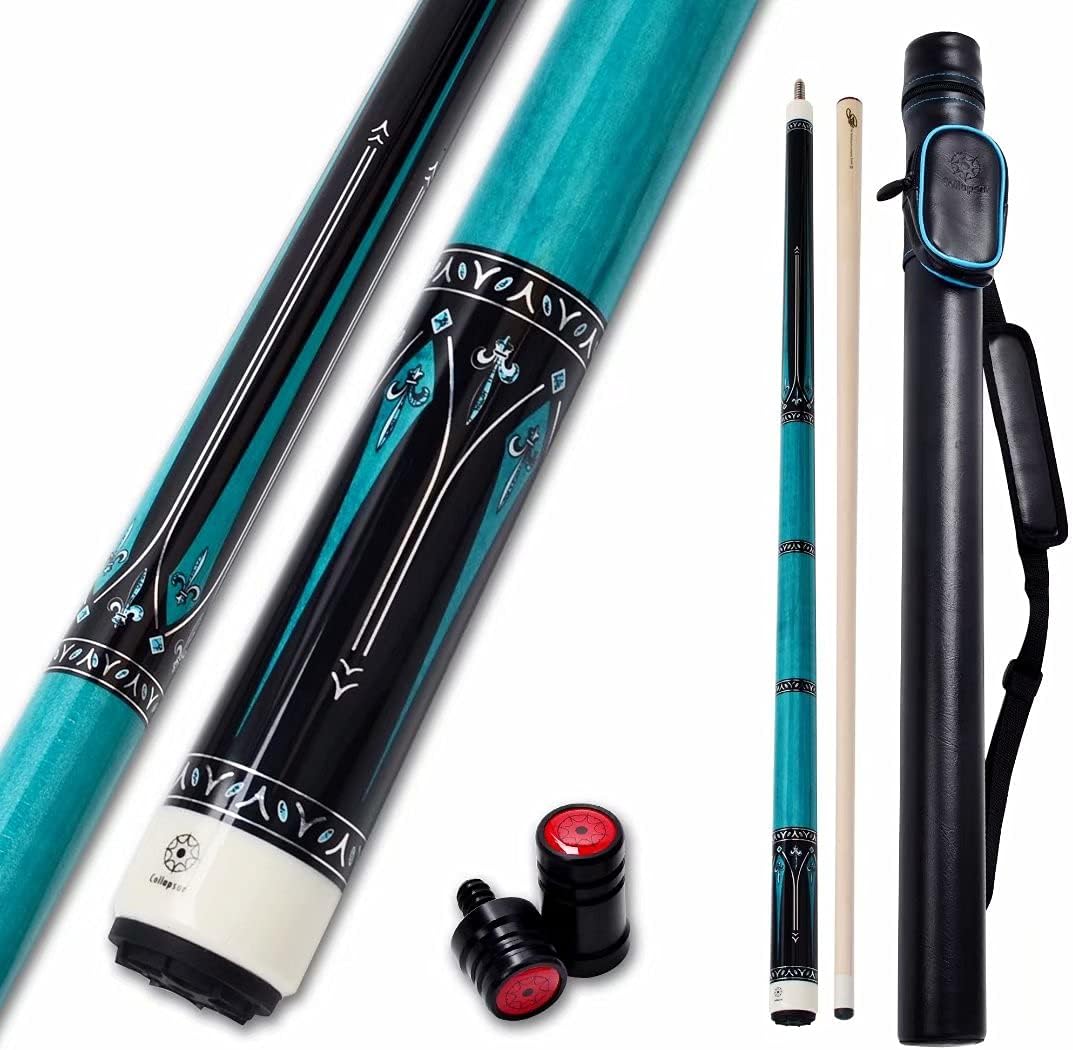 Collapsar Pool Cue with 1X1 Hard Case Low Deflection Technology Billiard Cue Sti...