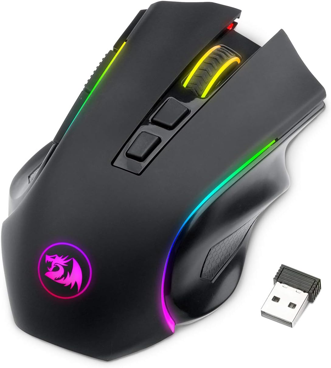 Redragon M602 Griffin RGB Gaming Mouse, RGB Spectr...