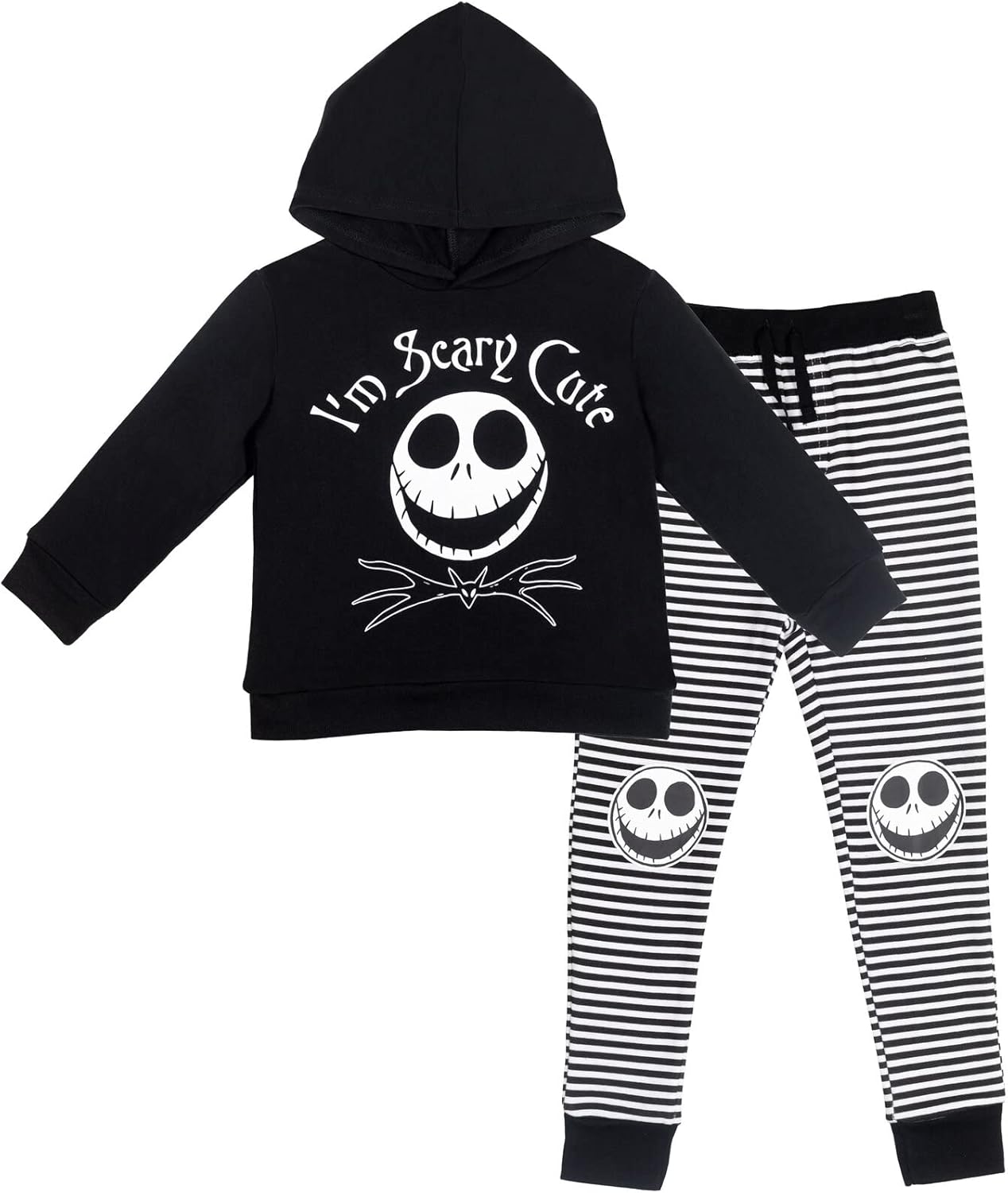 Disney Nightmare Before Christmas Jack Skellington Hoodie and Pants Outfit Set I...