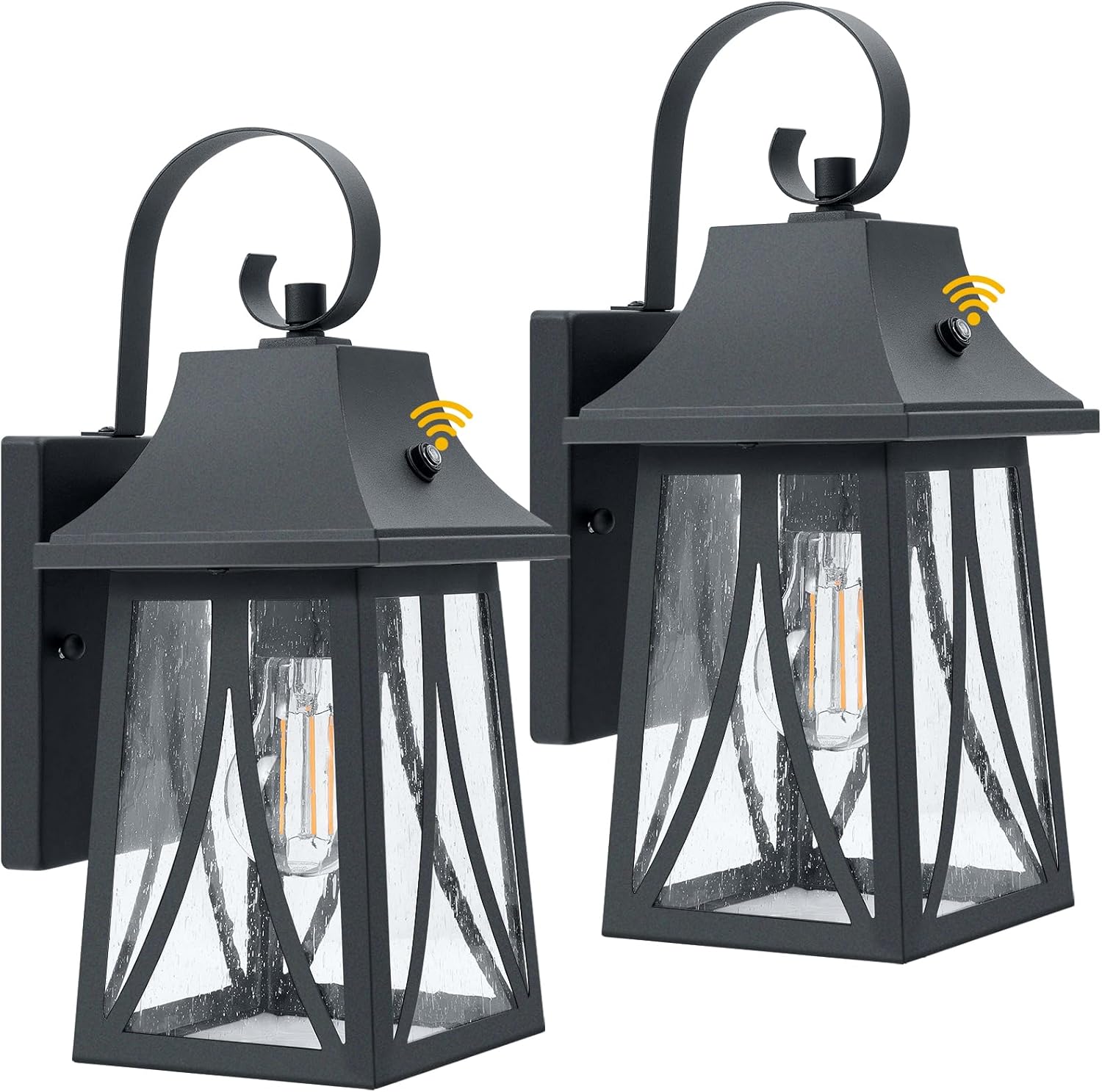 Dusk to Dawn Outdoor Wall Light Fixtures with Sensor, Waterproof Wall Mounted Li...