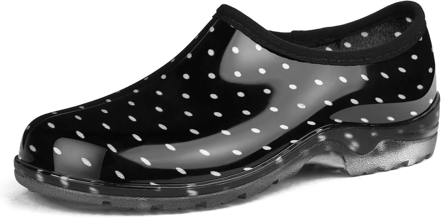DKSUKO Women's Waterproof Garden Shoe Lightweight Rain Footwear with Comfort Ins...
