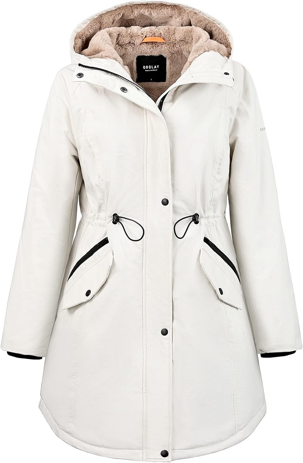 Orolay Women's Thicken Fleece Lined Parka Winter Coat Hooded Jacket with Pockets...