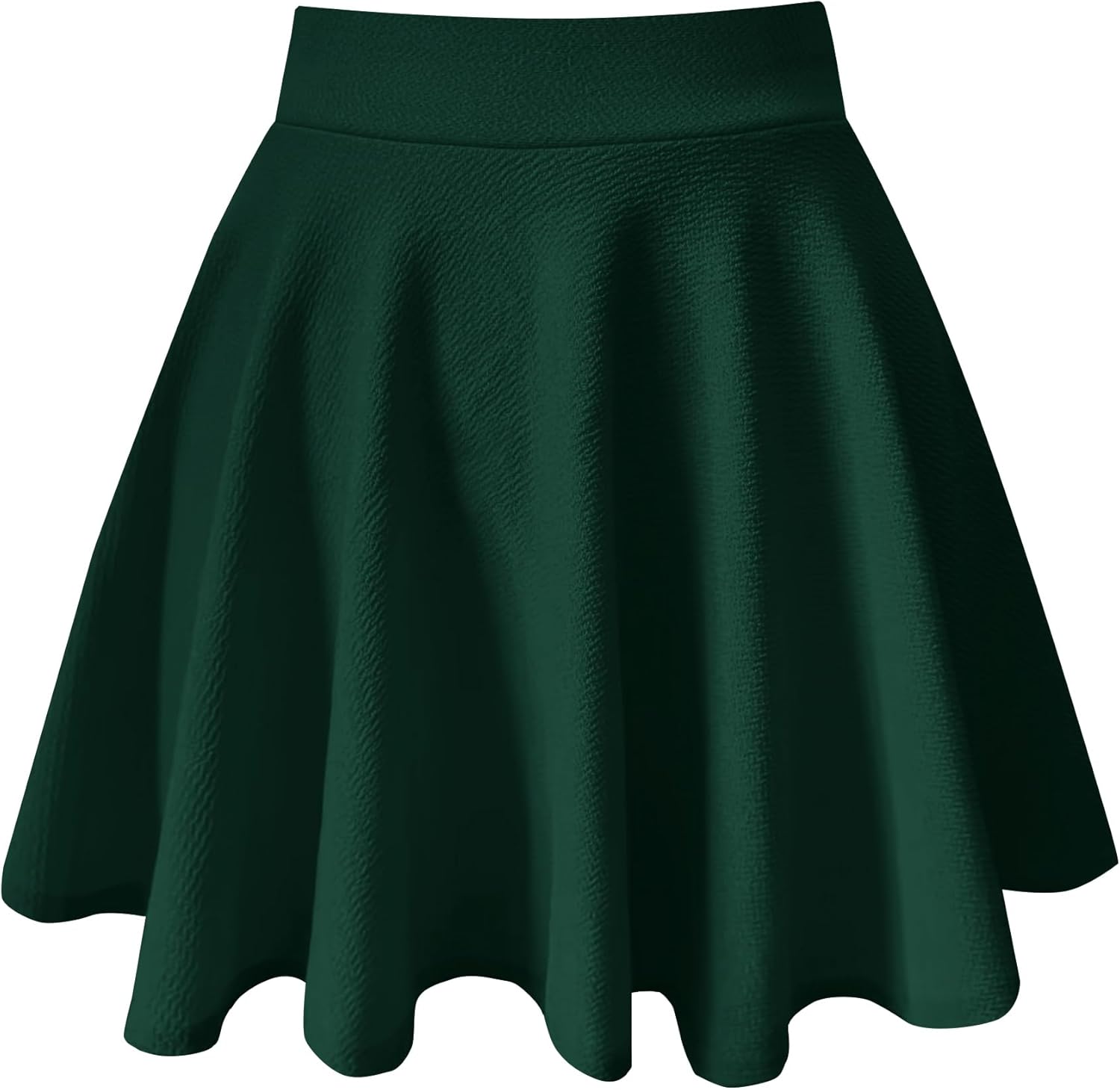 Women's Casual Basic Skirts Mini Flared Skater Stretchy A-Line Party Skirts with...