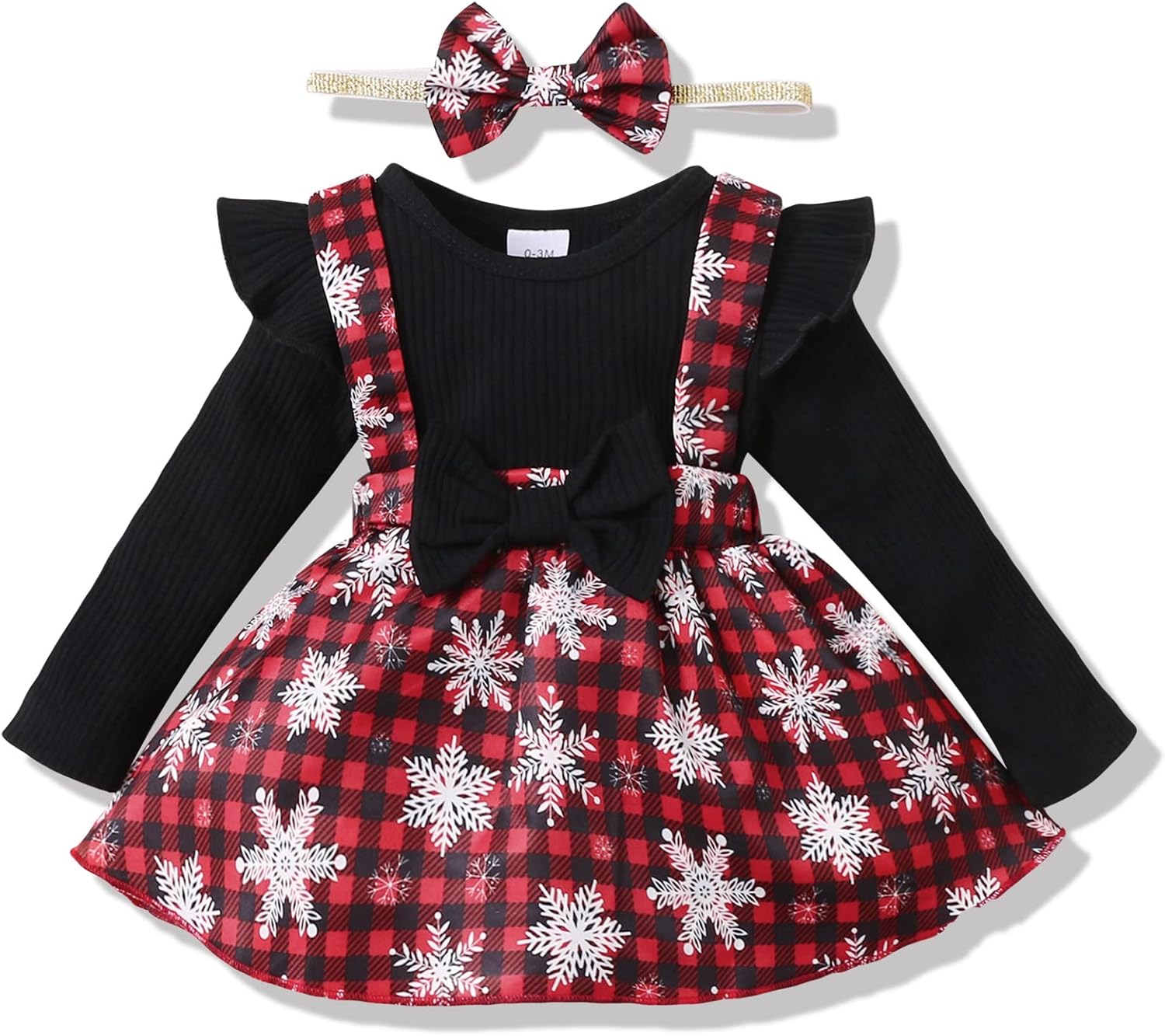 Baby Girl Winter Clothes Toddler Girl Spring Outfit Long Sleeve Ruffle Romper Su...