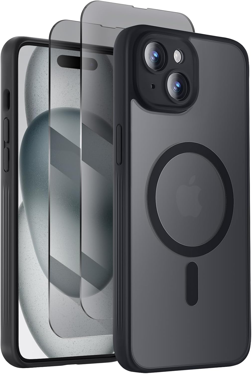 Designed for iPhone 15 Plus Case, Compatible with MagSafe, with Privacy Screen P...