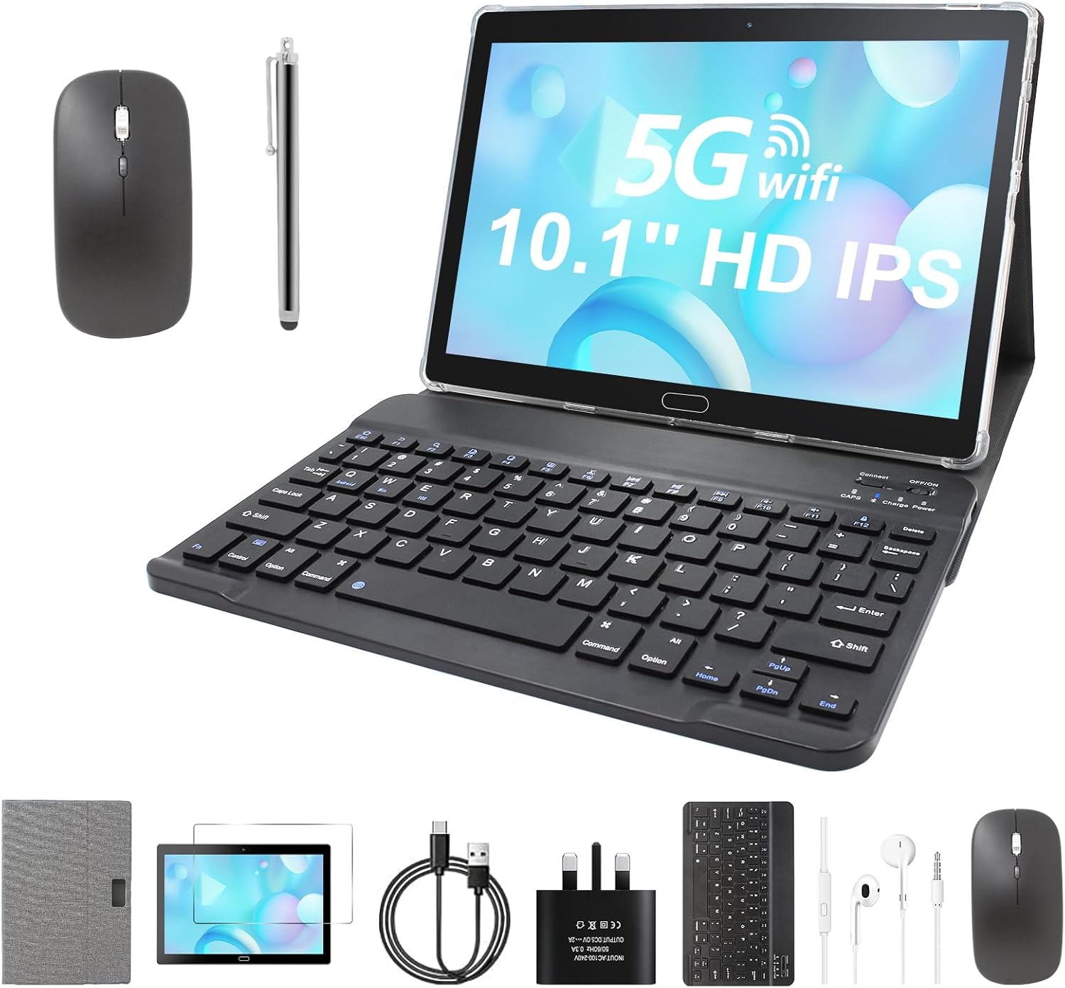 EagleSoar Android Tablet 10 Inch Tablet 64GB Storage 512GB TF Expansion, Dual Ca...