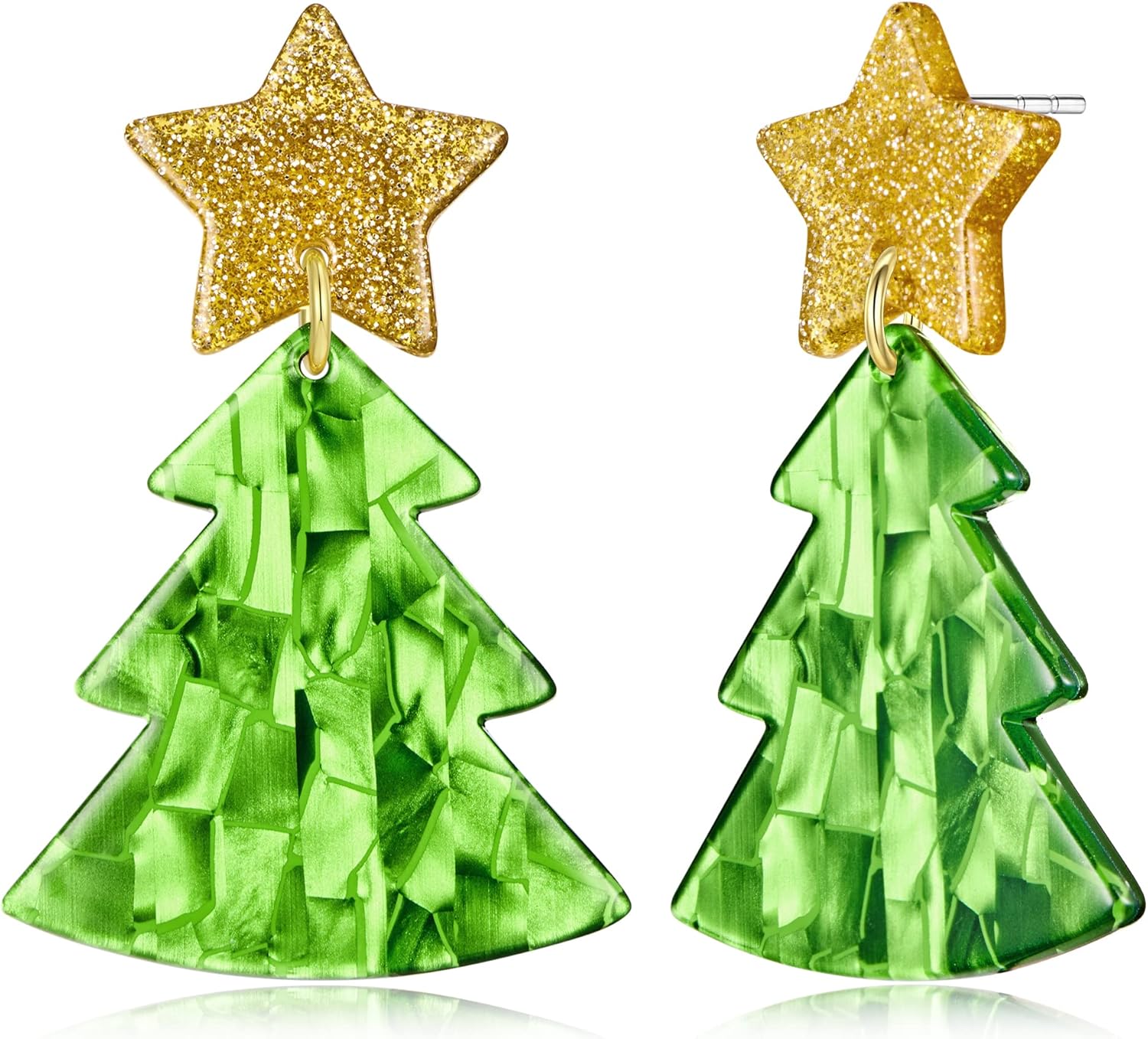 Christmas Earrings for Women Christmas Tree Snowflake Candy Reindeer Xmas Santa...
