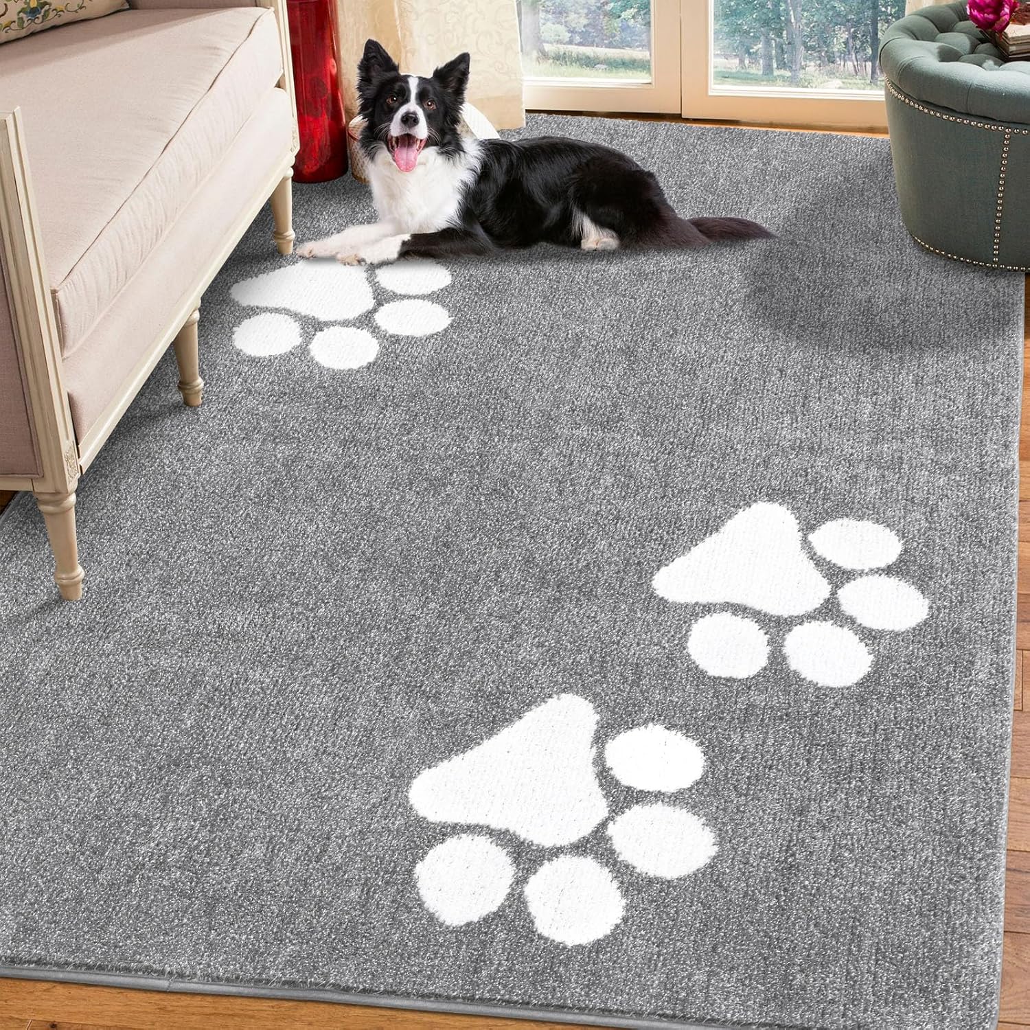 Vaukki Indoor Doormat Entryway Door Mat, Non Slip Absorbent Mud Trapper Mats, Lo...