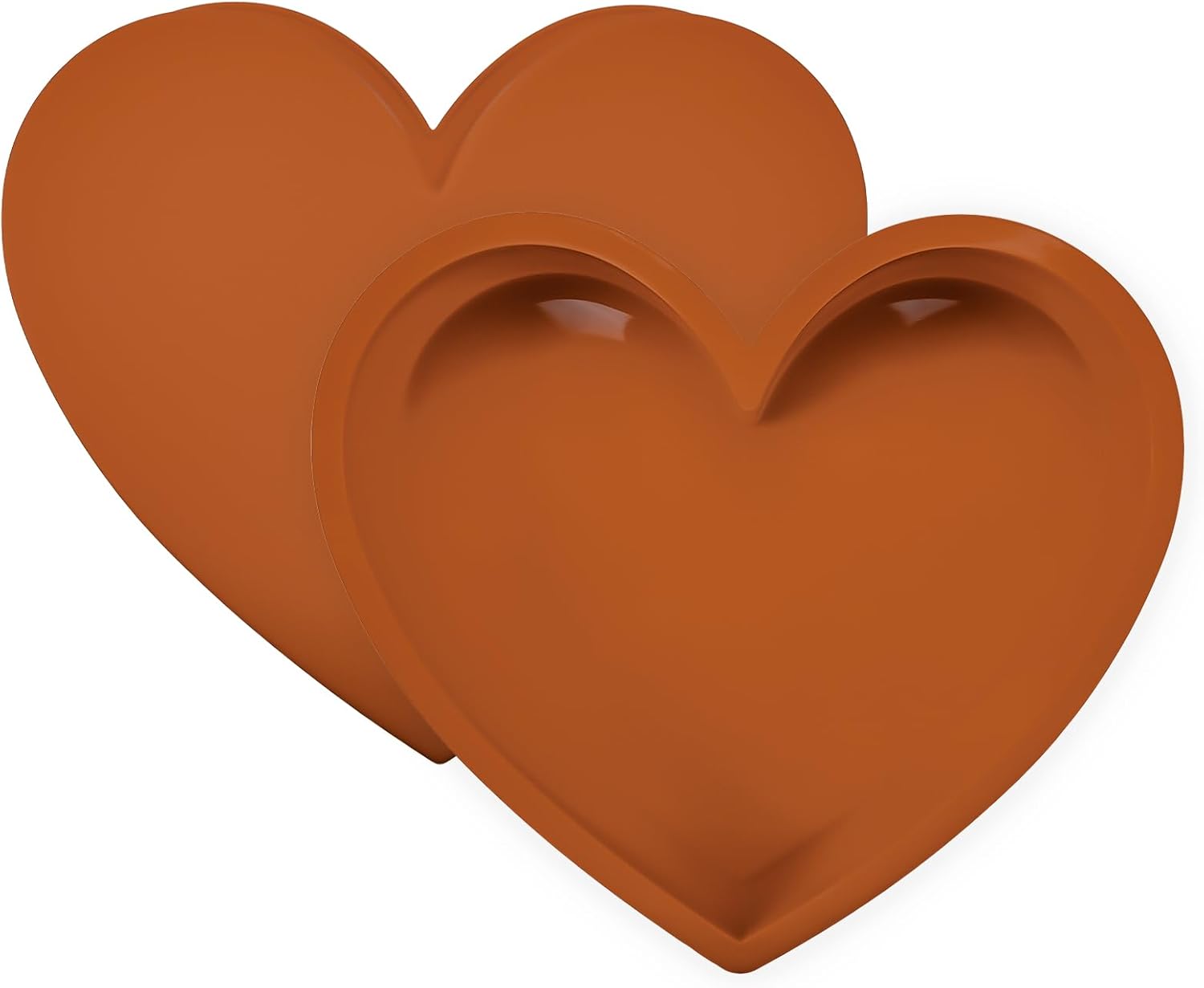 Silicone Heart Shaped Cake Pans - 10 Inch Nonstick Heart Cake Pan, Food Grade Si...