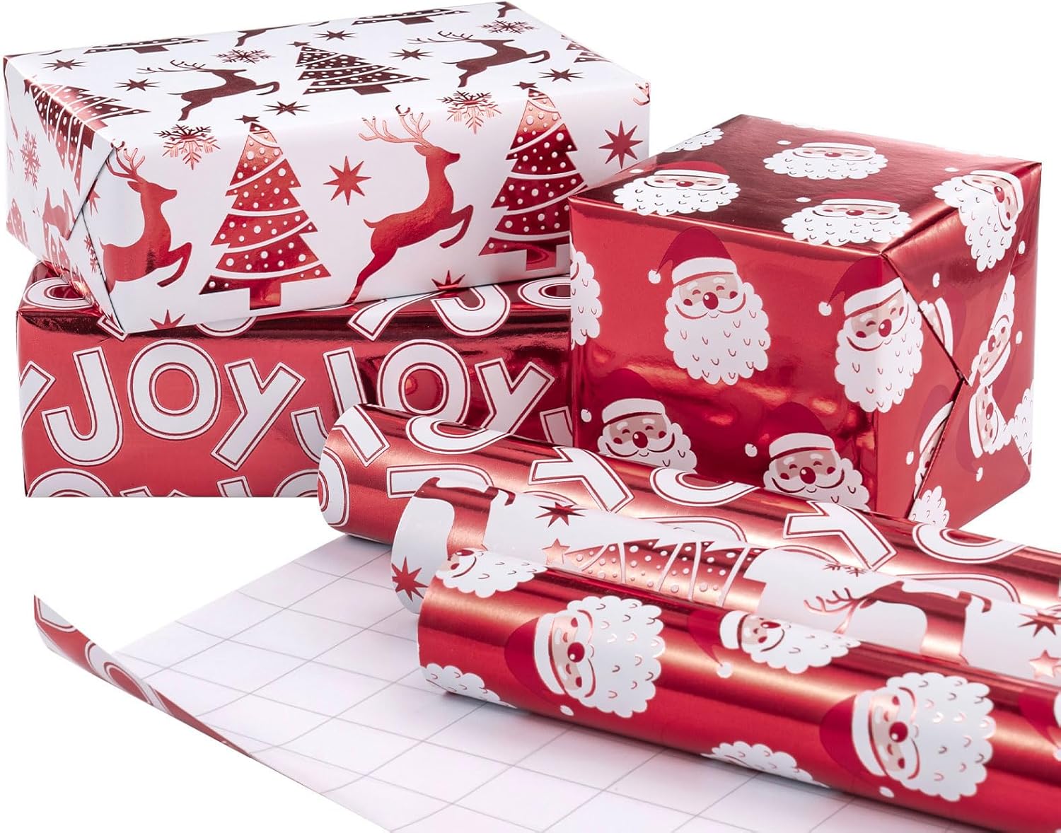 RUSPEPA Christmas Wrapping Paper Rolls - Mini Roll - 17 inches x 10 feet per Rol...