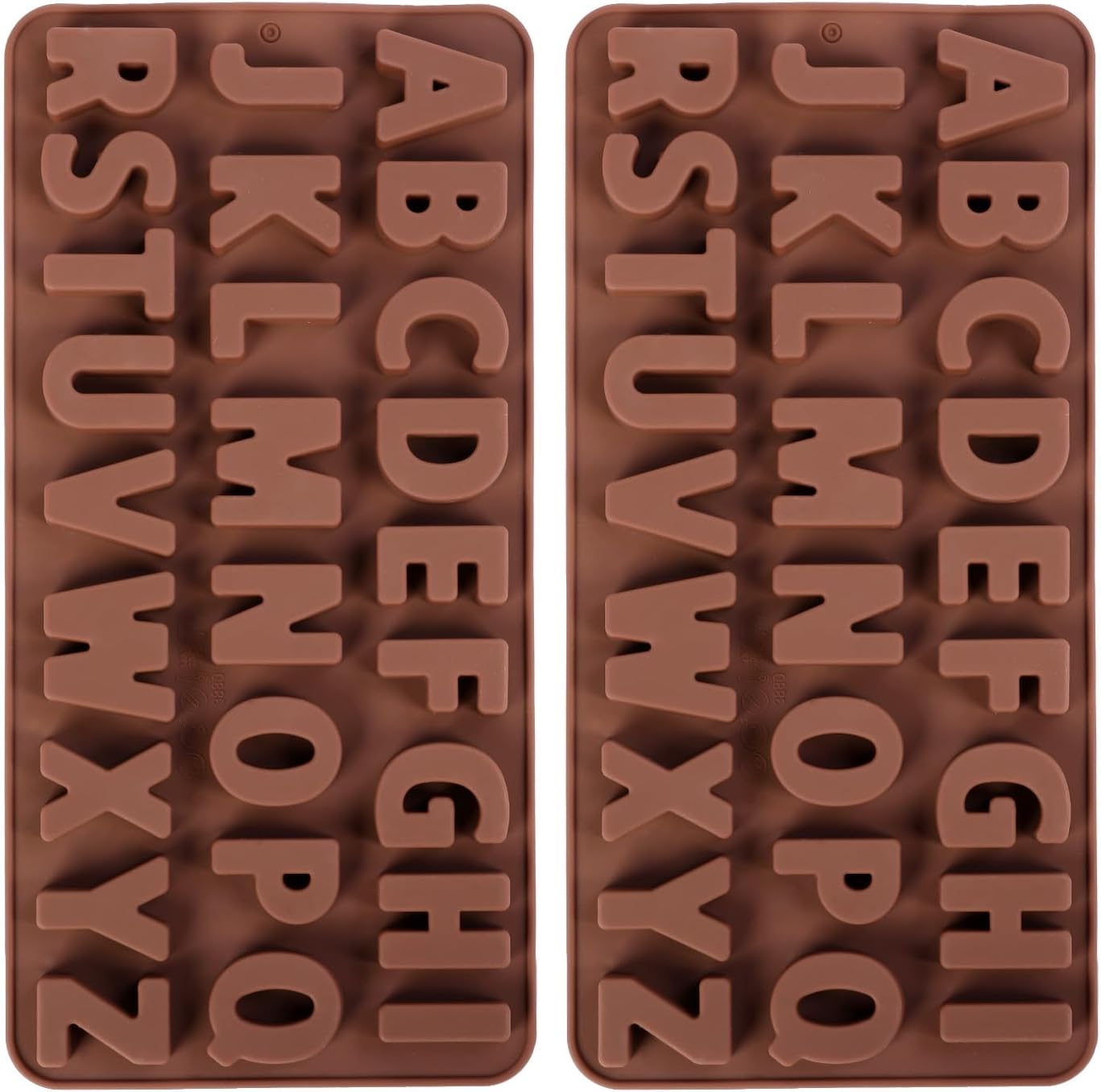 Chocolate Molds - Non-Stick Chocolate Letter Molds, Food Grade Silicone Chocolat...