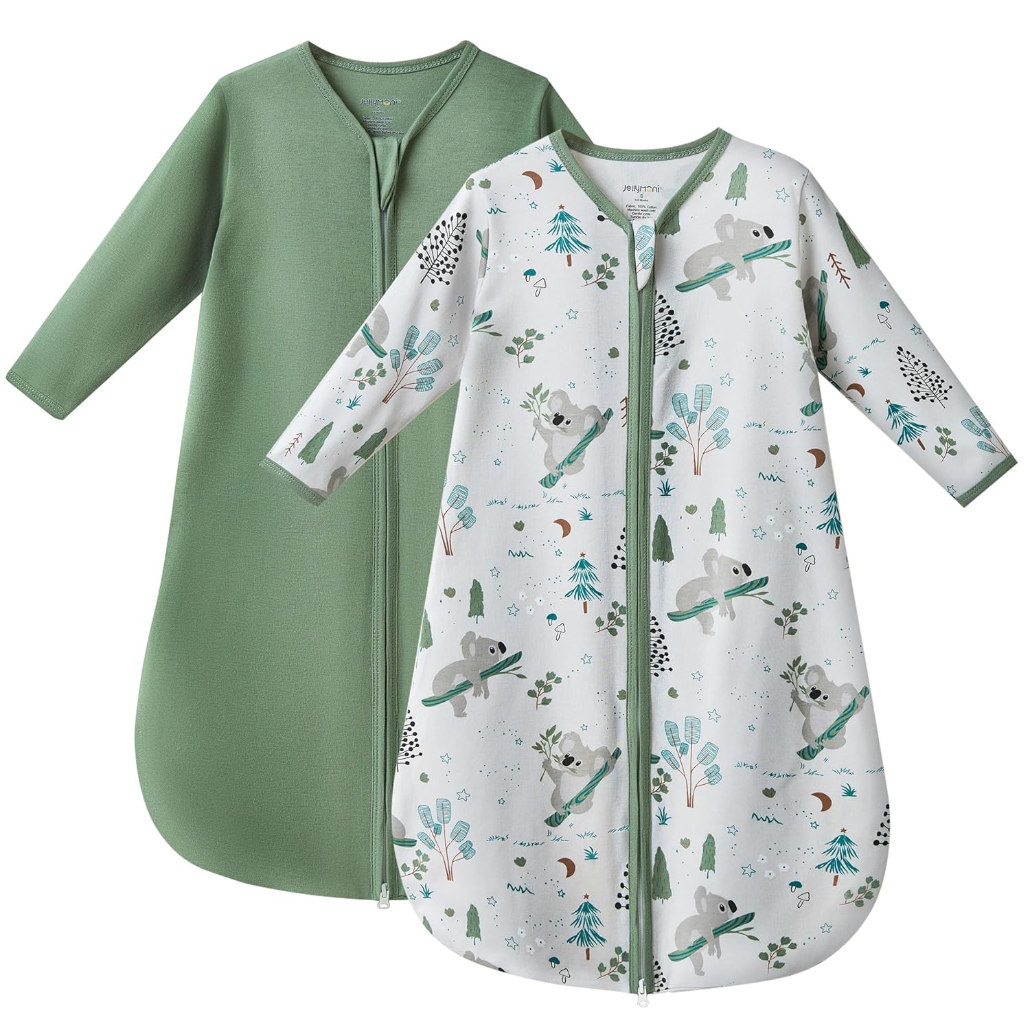 JELLYMONI Baby Sleep Sack 18-24 Months Wearable Blanket for Baby, 100% Cotton 2...