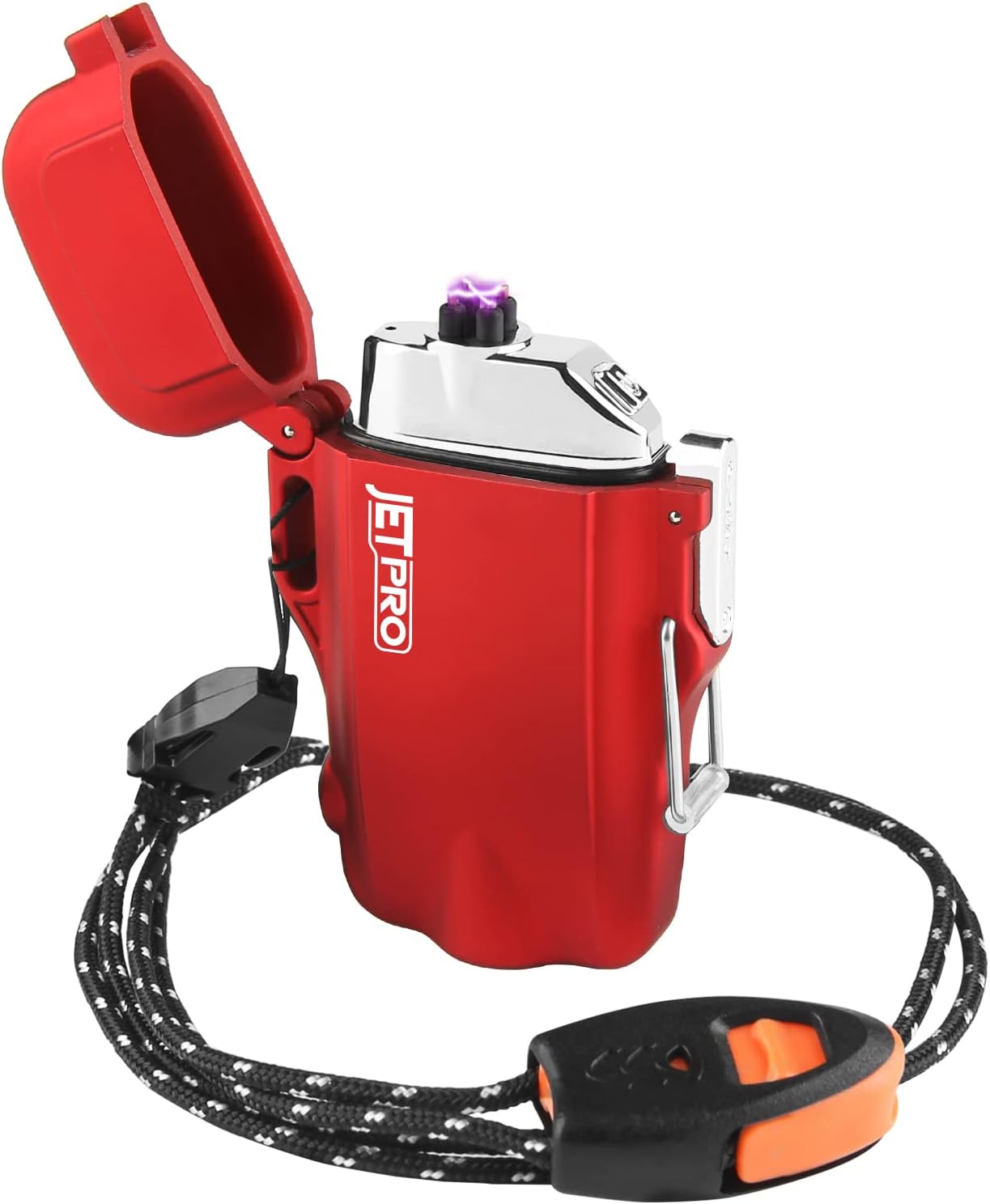Windproof Lighter Dual Arc Plasma Lighter Rechargeable Lighter Flameless with Su...