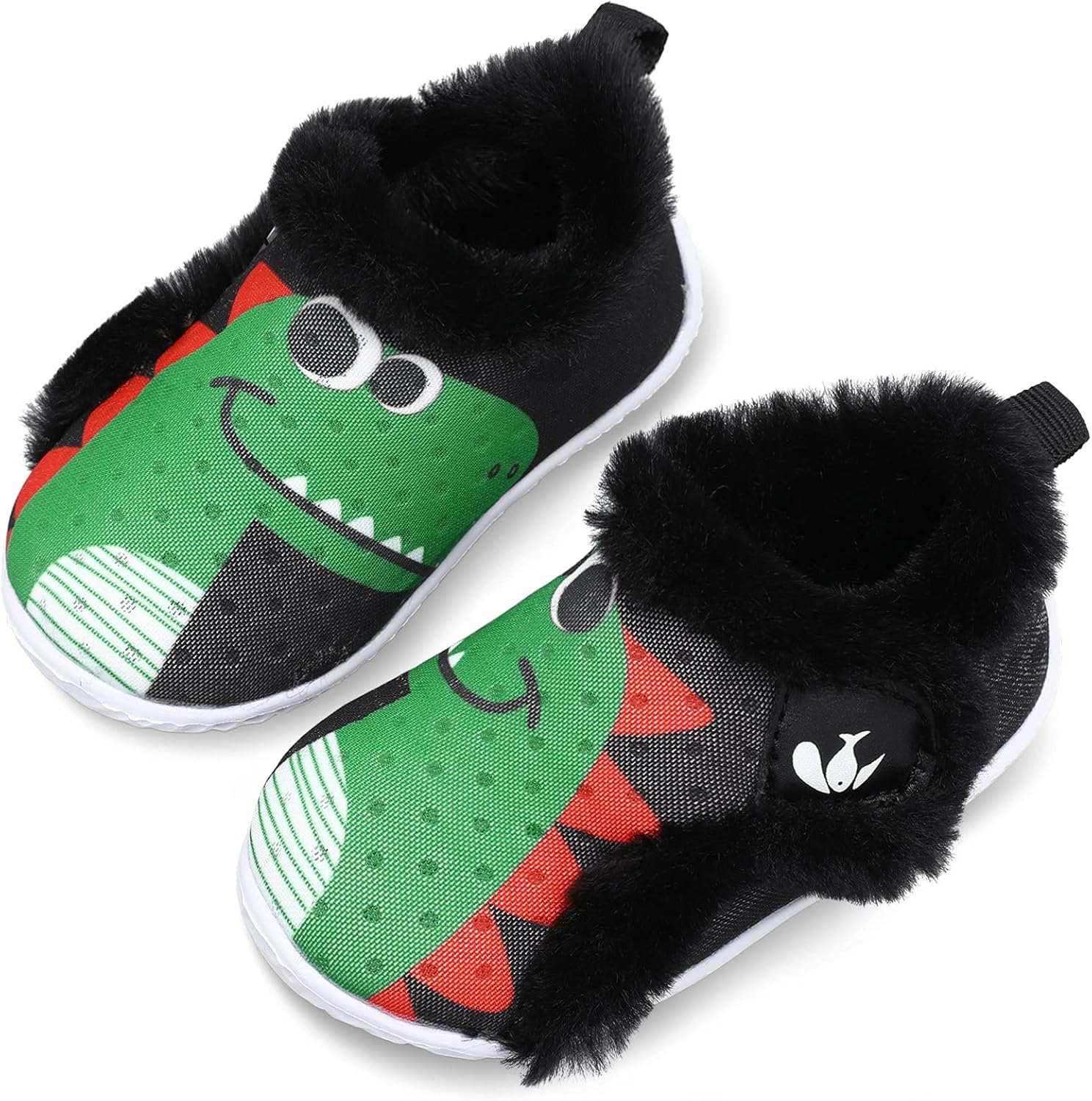 JIASUQI Kids Girls Boys Winter Warm Cozy Plush House Slippers Shoes Toddlers Fur...