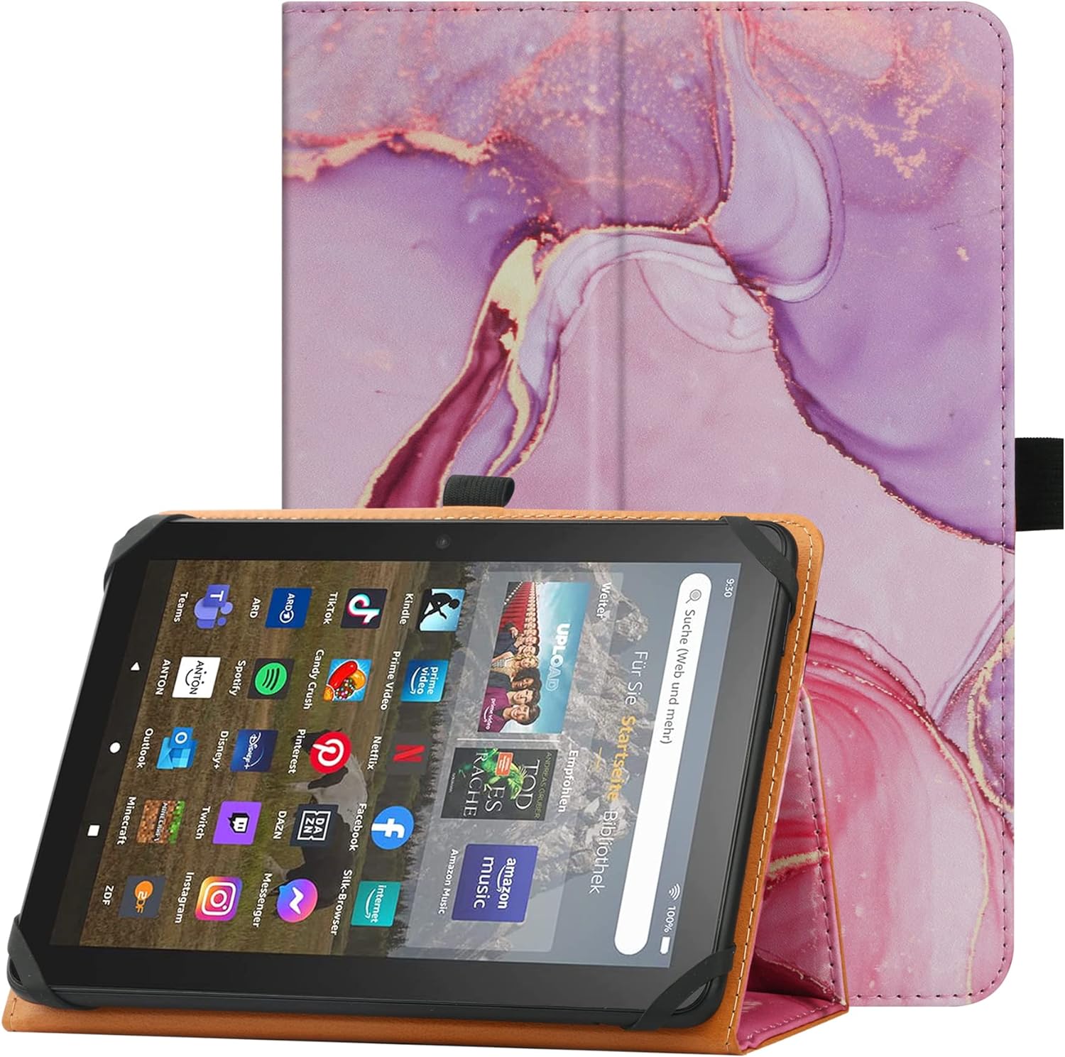 Universal Case for 7 inch 8 inch Tablet,Stand Folio Universal Tablet Case Protec...