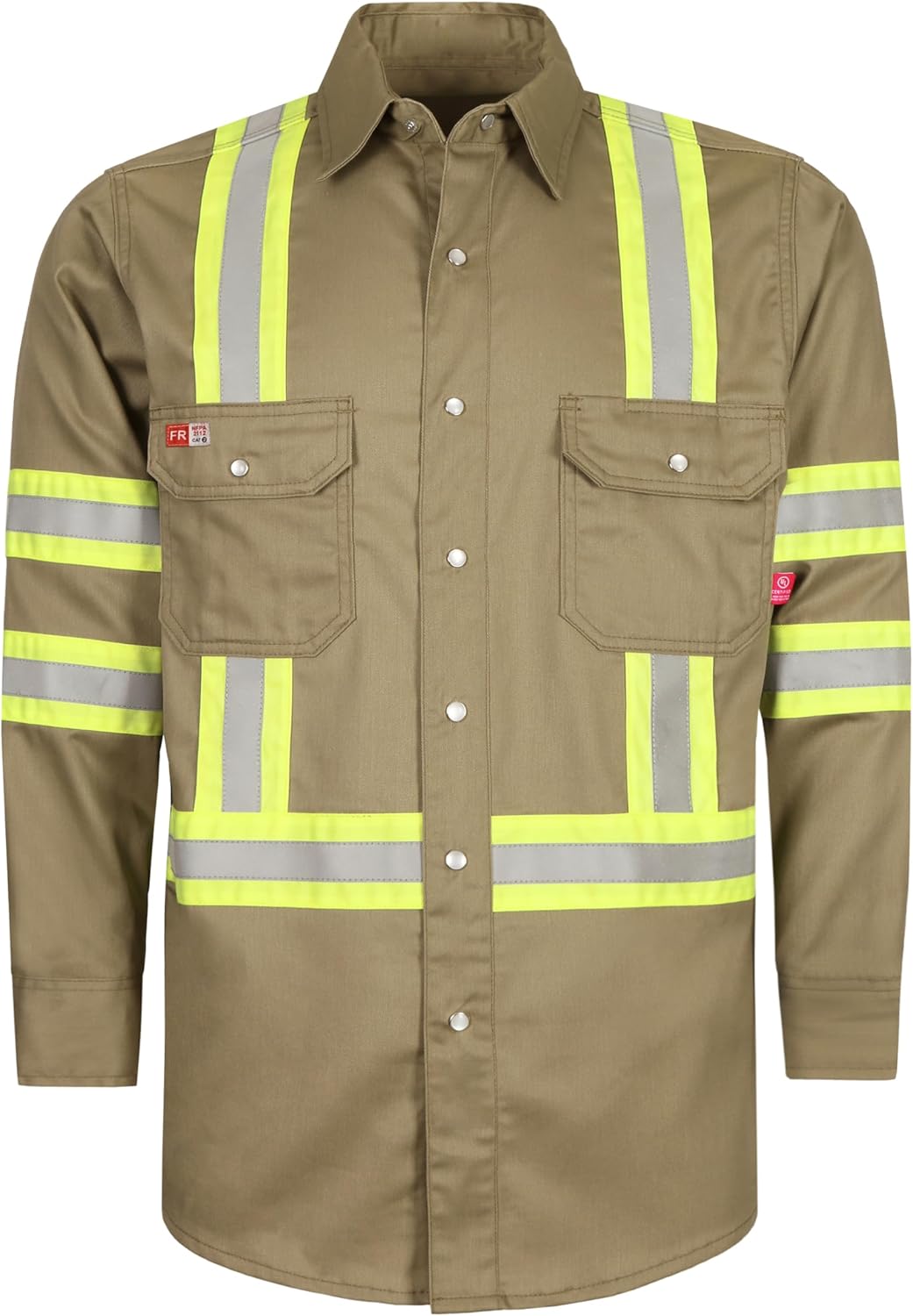 TICOMELA FR Shirts for Men High Visibility/Hi Vis Flame Resistant/Fire Retardant...