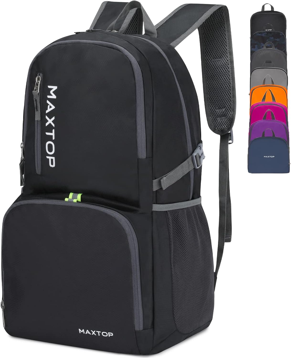 MAXTOP 40/50L Lightweight Packable Backpack for Hiking Traveling Camping Water R...