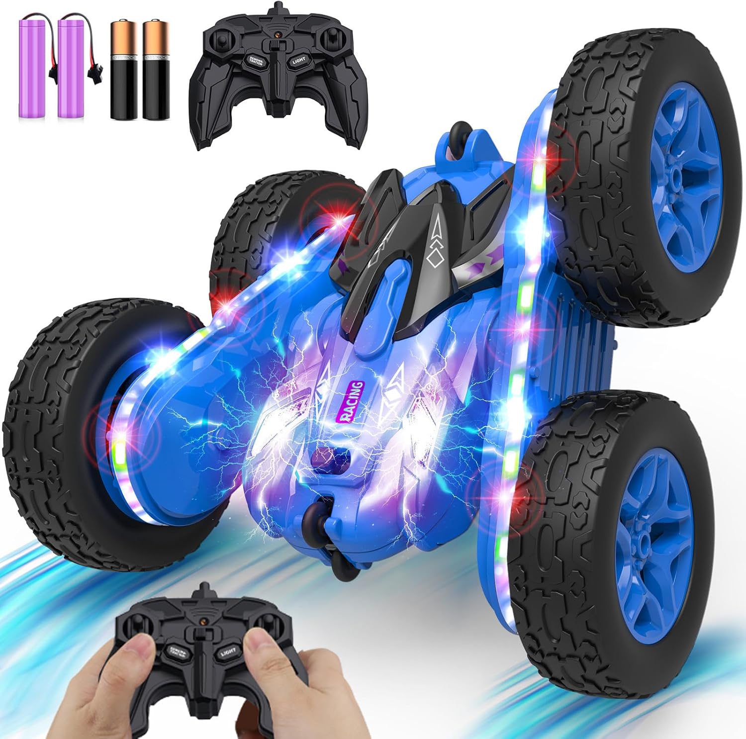 TOY Life Kids Stunt Remote Control Car 2.4G HZ Remote Control Cars RC Stunt Car...