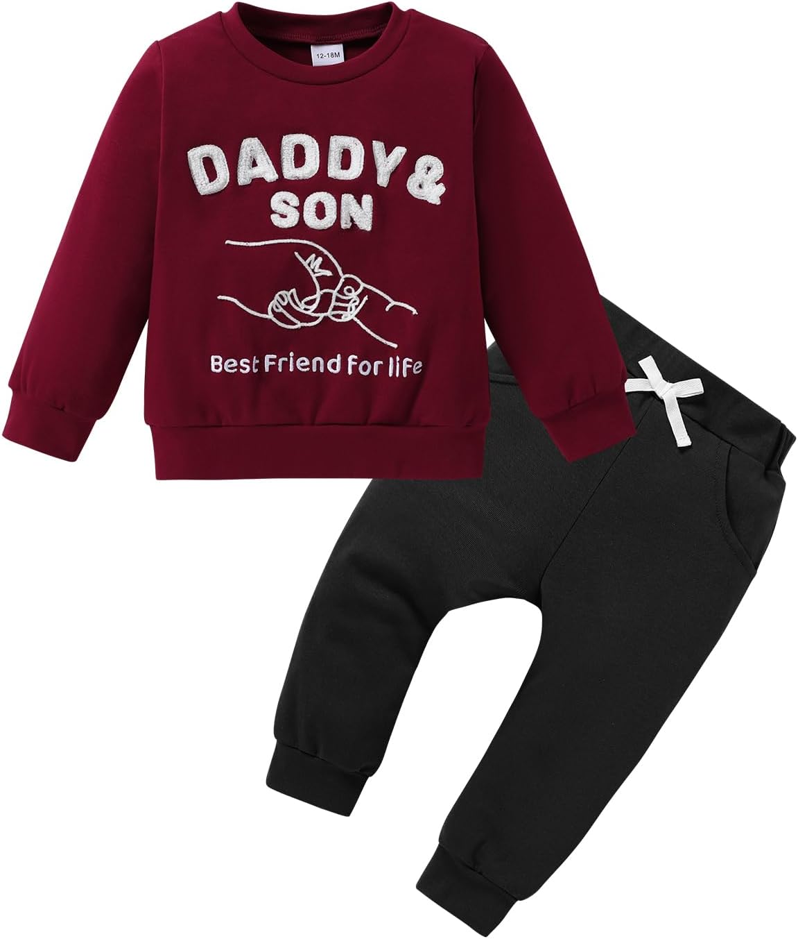 CARETOO Toddler Boys 2 Pieces Long Sleeve Sets Tops with Pants Outfits 2-3 T Win...