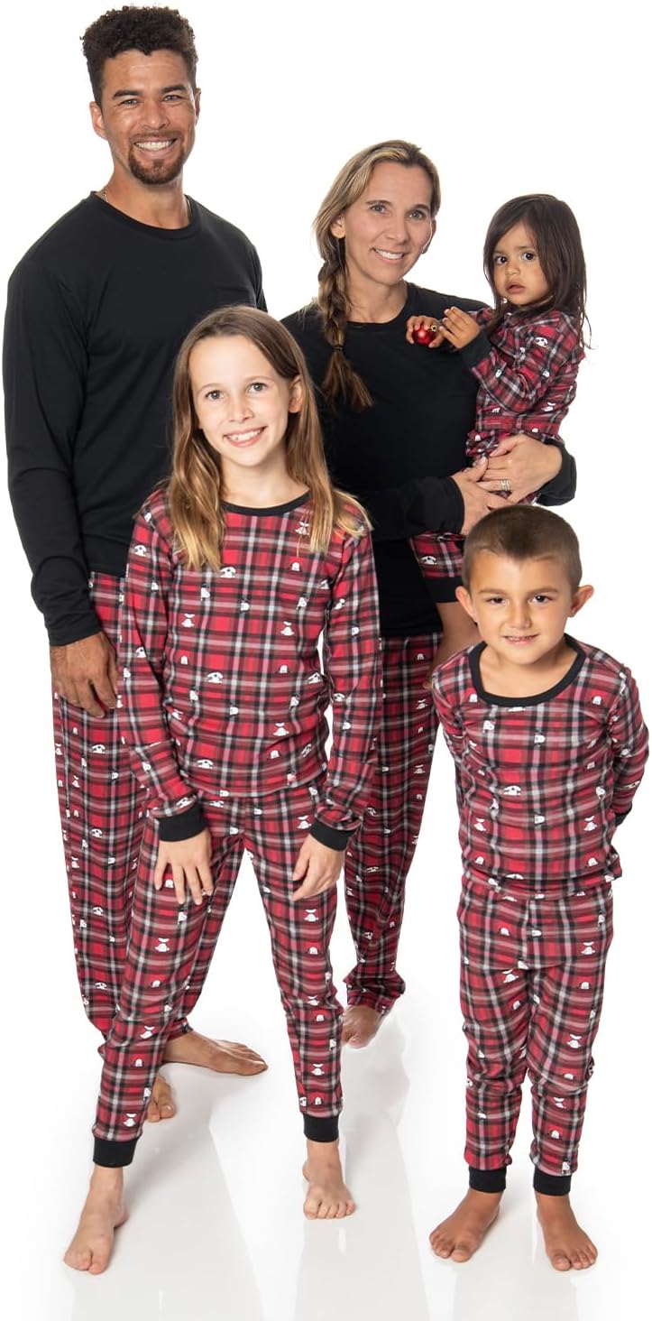 PEANUTS Snoopy Family Matching Pajamas Comfy PJs Sleepwear 2-Piece Sets for Chri...
