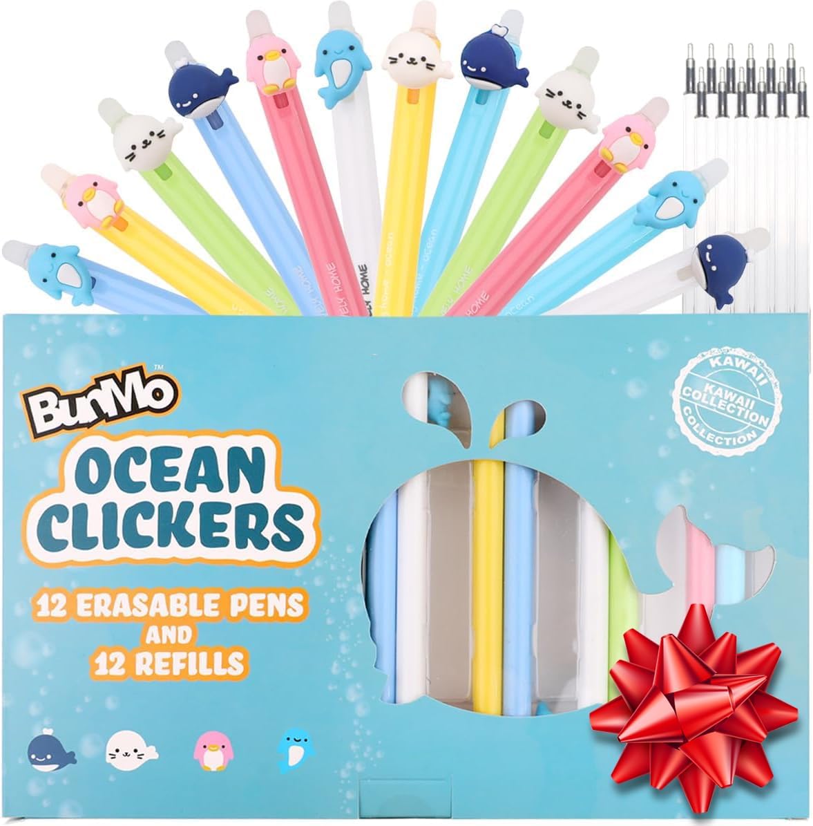 BUNMO Erasable Pens - Ocean Clickers - Christmas Gifts for Girls - School Suppli...
