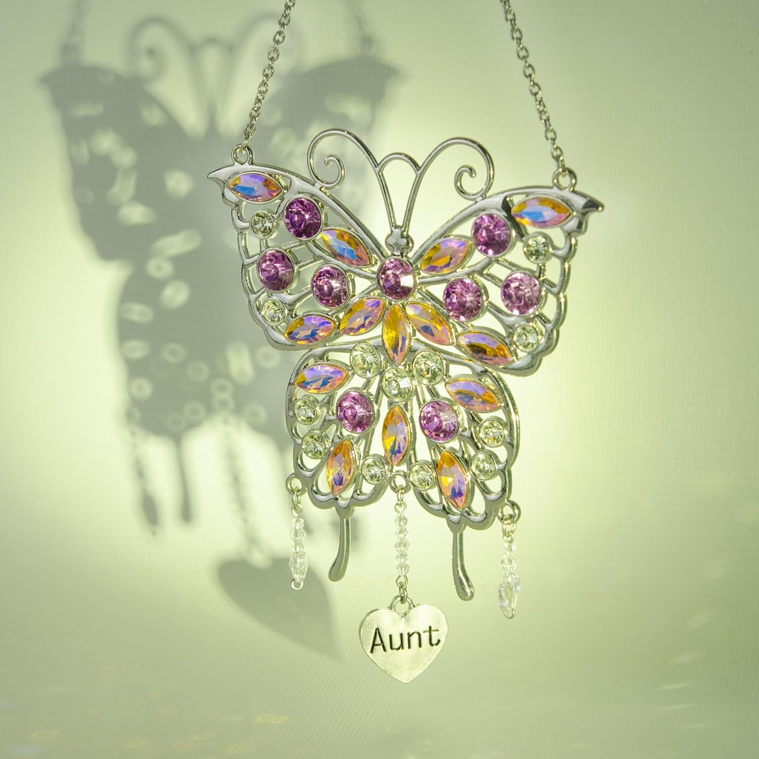 Butterfly Aunt Gifts for Women Unique Crystal Butterfly Aunt Gifts from Nephew N...