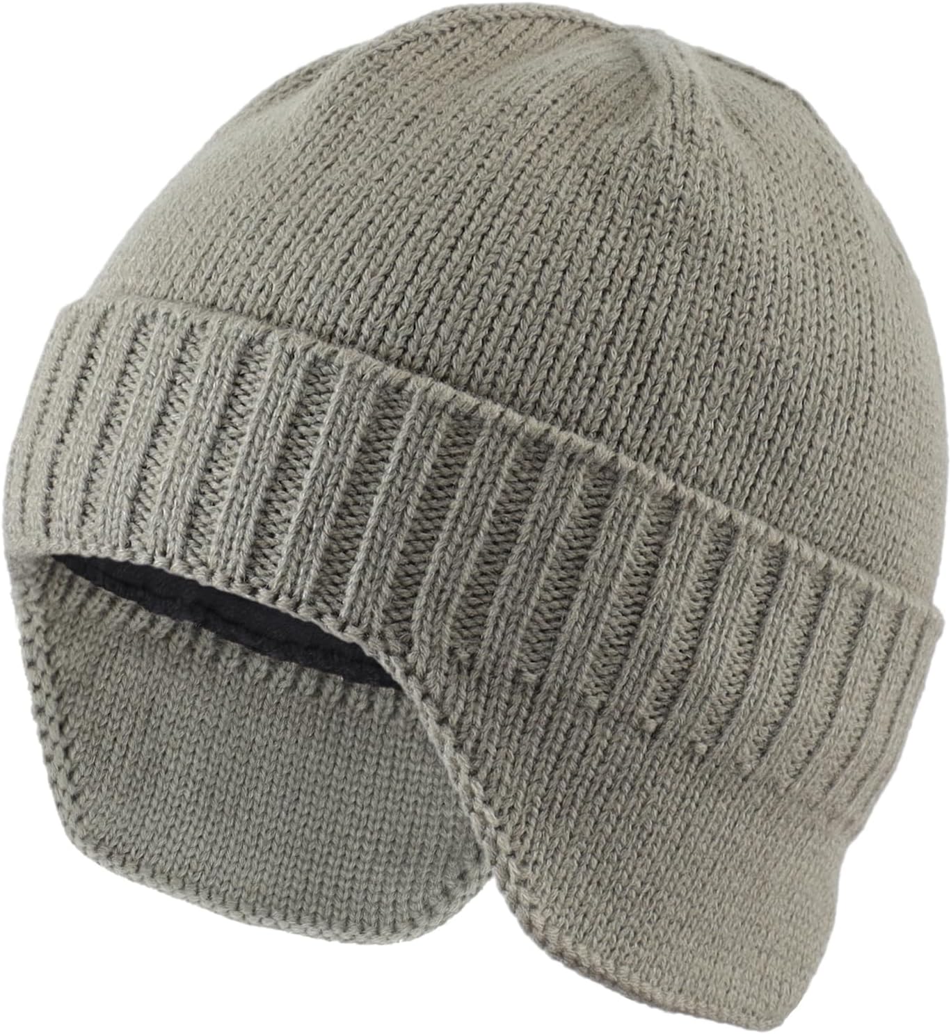 Home Prefer Mens Winter Hat Knit Earflap Hat Stocking Caps with Ears Beanie Hat...