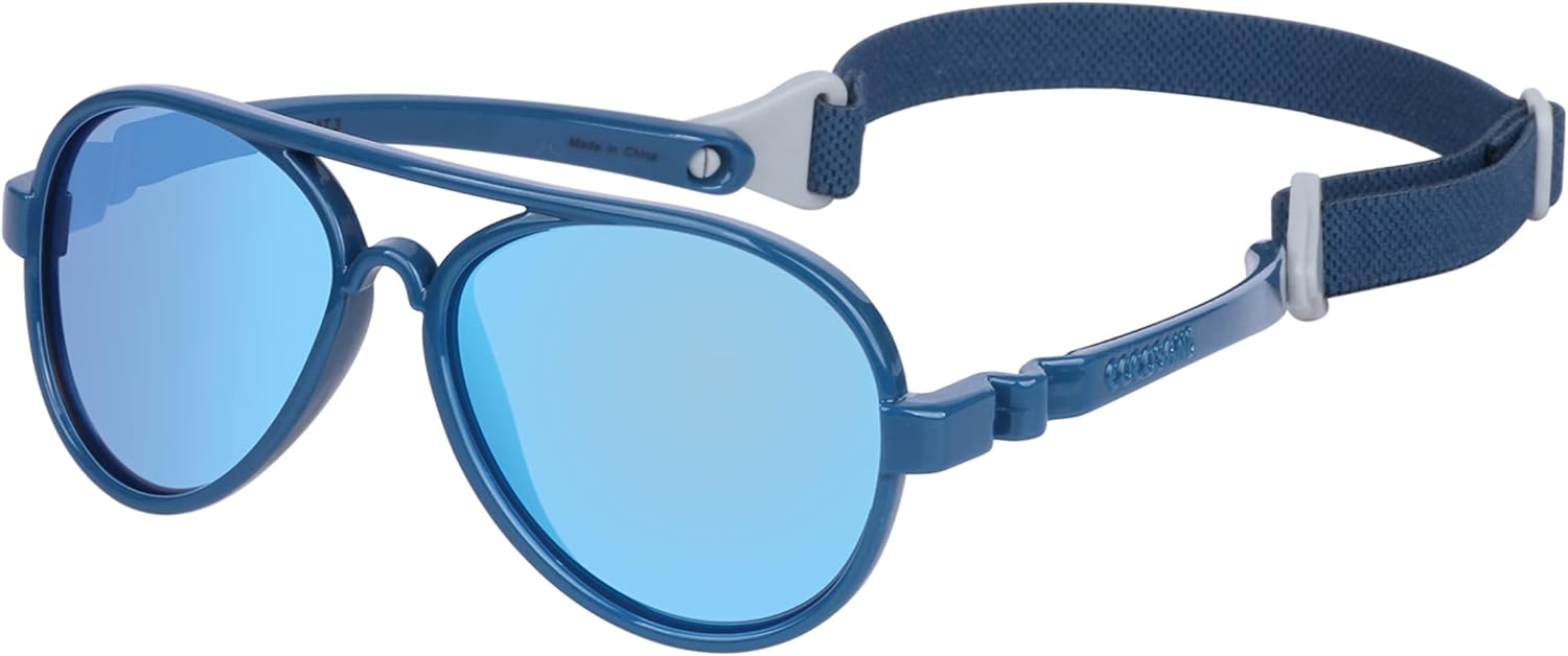 COCOSAND Baby Aviator Polarized Sunglasses with Adjustable Strap for Baby Infant...