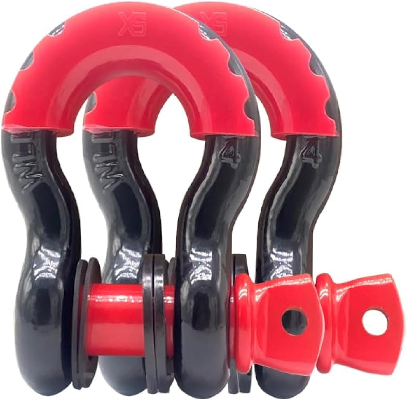 D-Ring Shackle 3/4" 2 Pack Clevis Shackles Rugged 19 Ton (41,890 lbs) Break Stre...