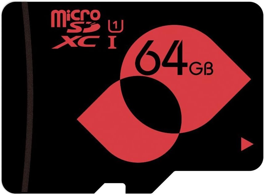 Micro SD Card Class 10 (C10) 64GB microSDXC UHS-I Memory Card with microSD Adapt...