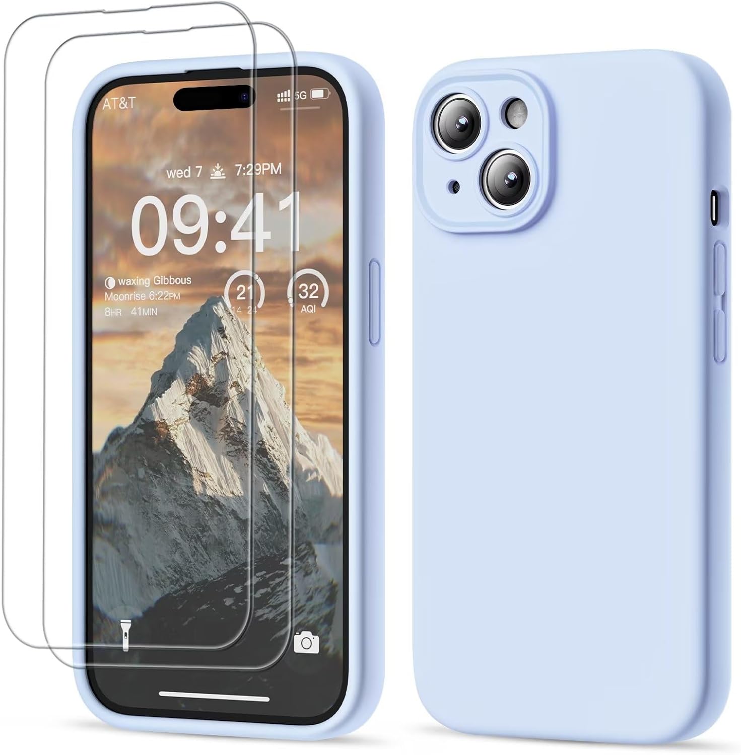 GOODVISH Compatible with iPhone 15 Case, Silicone Upgraded [Enhanced Camera Prot...