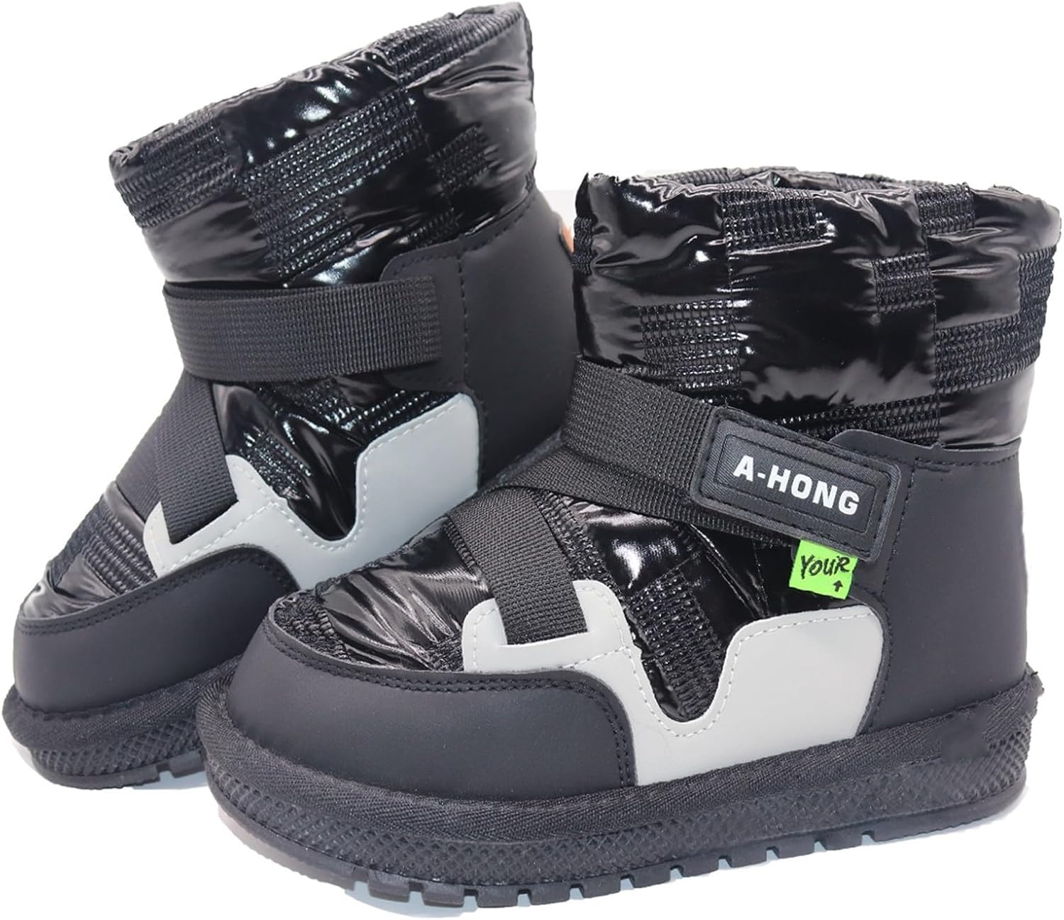 Girl's Boots Kids Glitter Snow Boots Durability Slip Resistant Outdoor Ankle Boo...