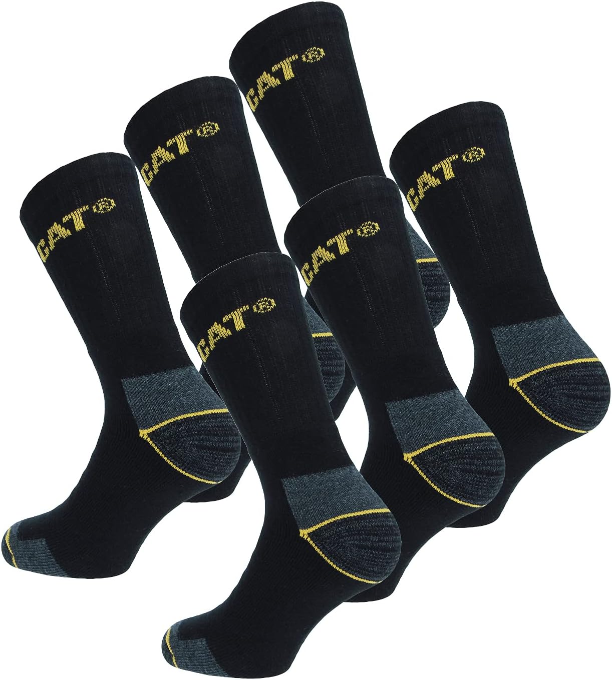 Caterpillar Men's Real Work Socks 6-11 Black
