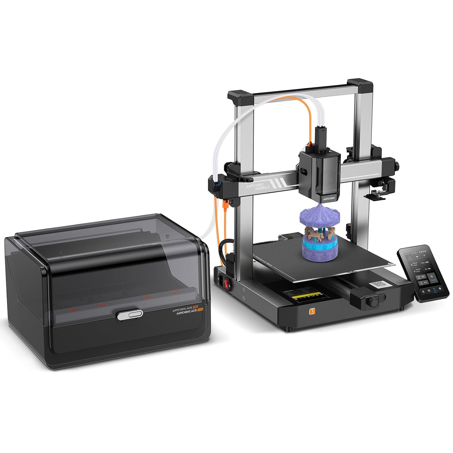 ANYCUBIC Kobra 3 Combo 3D Printer Smart Multicolor Printing(4 to 8 Colors), 600...