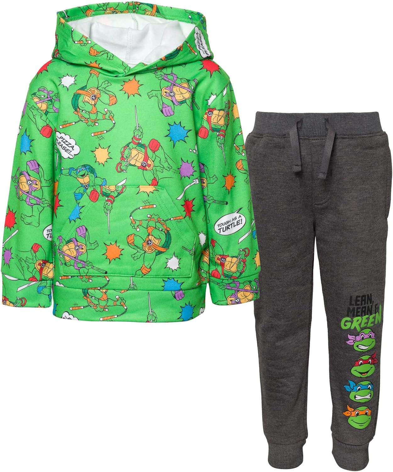 Teenage Mutant Ninja Turtles Fleece Pullover Hoodie and Pants Outfit Set Toddler...