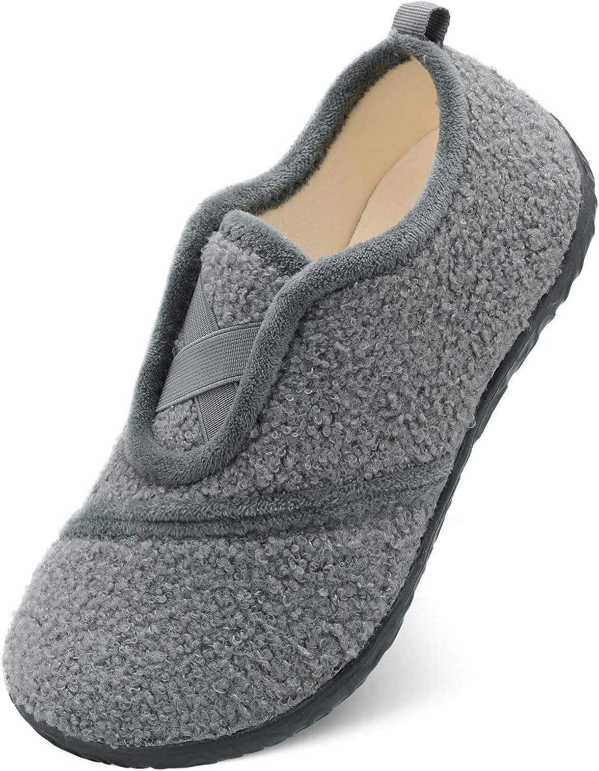JIASUQI Womens Slippers Fuzzy Slip-on House Shoes Indoor Outdoor Slippers for Wo...