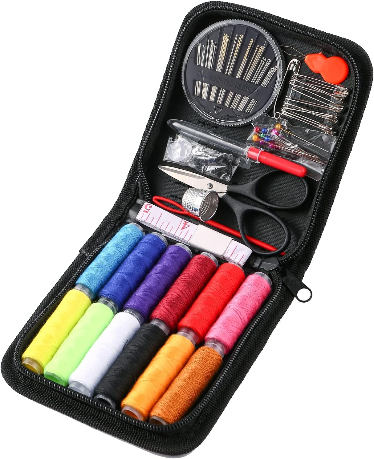 Travel Sewing Kit 72pcs Needle and Thread Kit, Por...