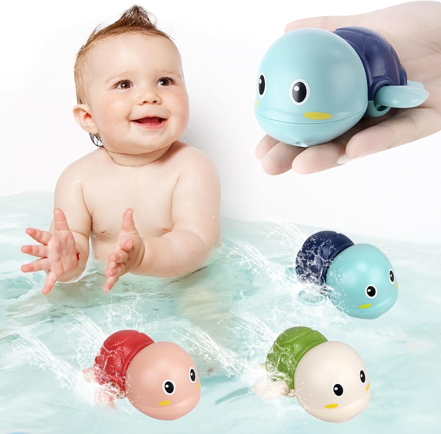 Bath Toys for Toddlers 1-3 - Baby Pool Toys Toddler Age 1-2-4 Mold Free Bath Toy...