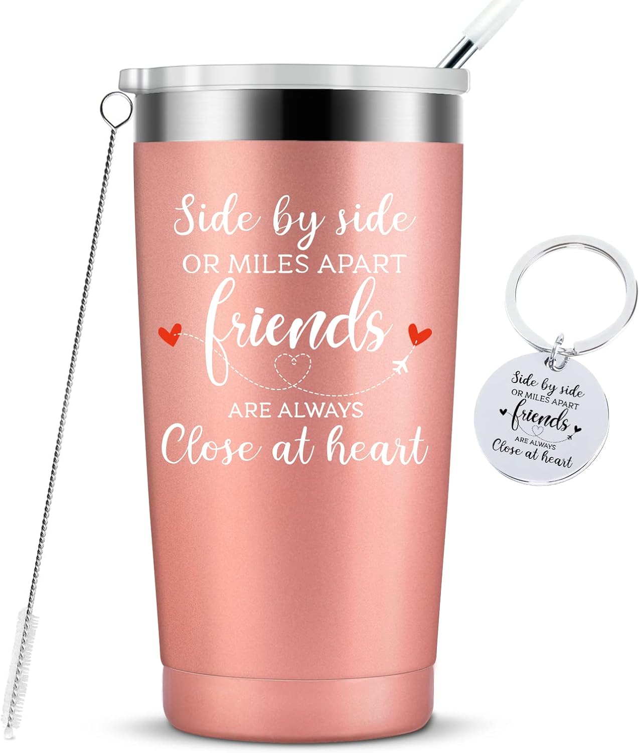 KOOLDRINK Side by Side or Miles Apart Sister Gifts from Sister-Long Distance Fri...