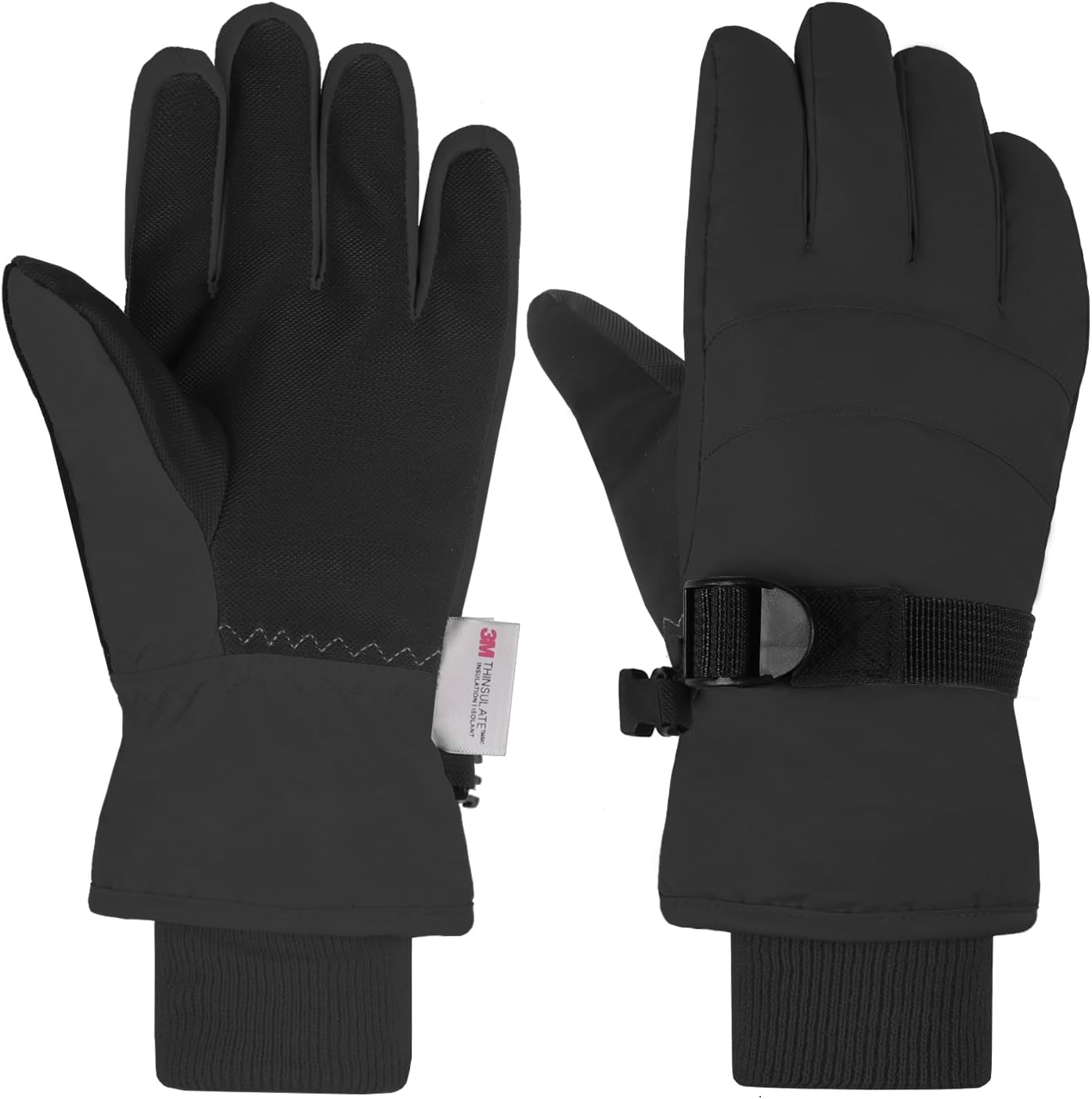 AMYIPO Kids Winter Snow Ski Gloves Children Snowboard Gloves for Boys Girls B -...