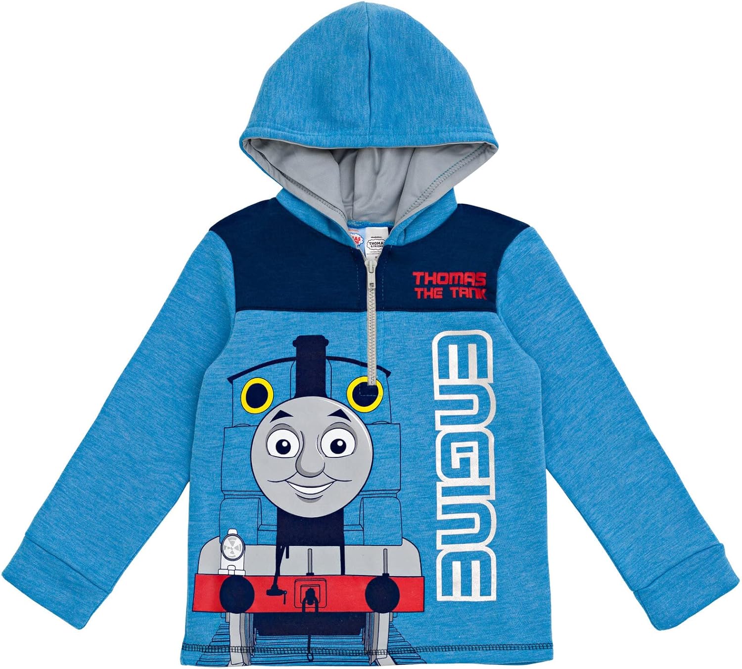 THOMAS & FRIENDS Tank Engine Fleece Half Zip Hoodie Toddler to Big Kid 5 Blue