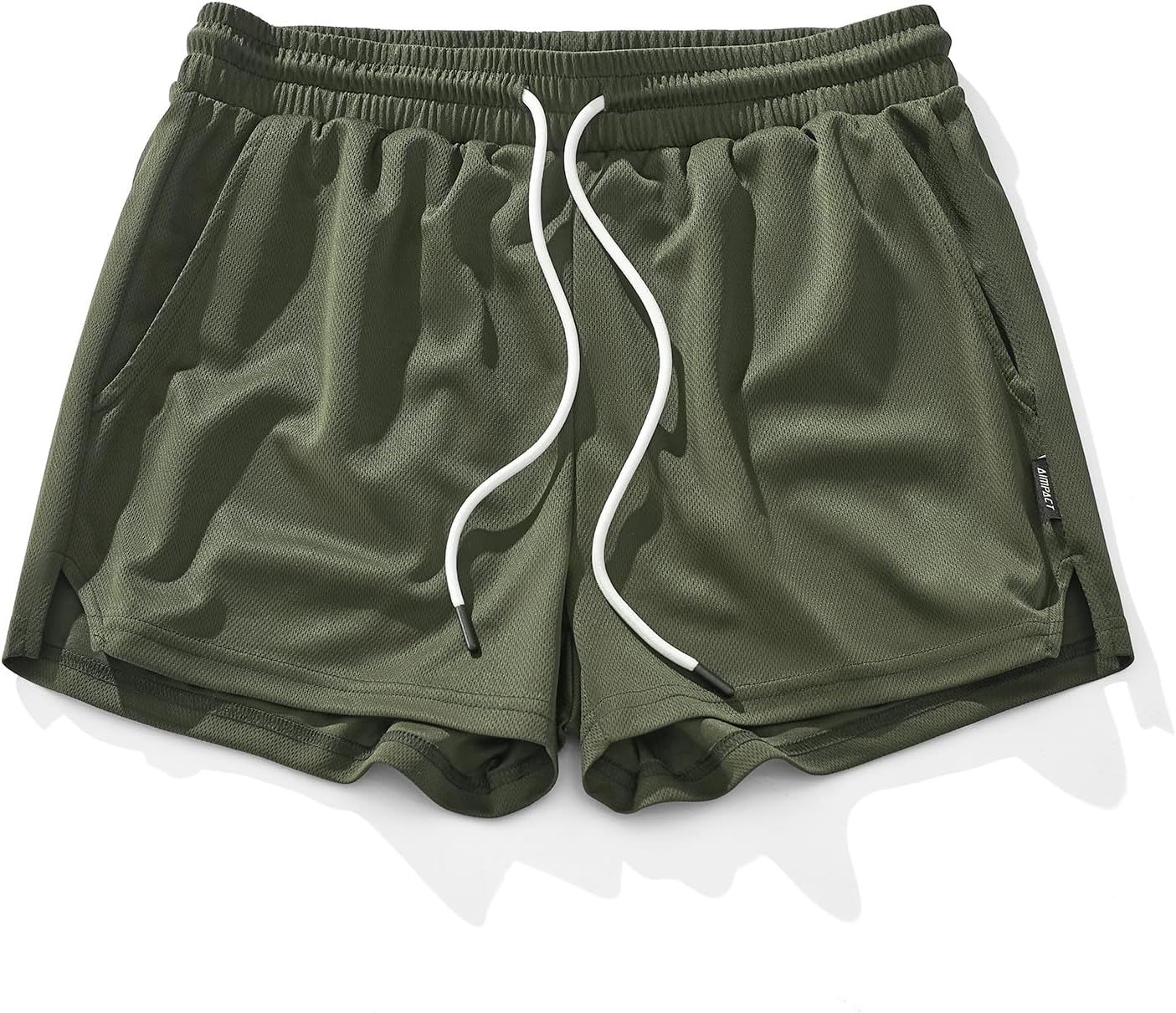 AIMPACT Mens Mesh Running Shorts 3 Inch Quick Dry Gym Athletic Workout Shorts fo...