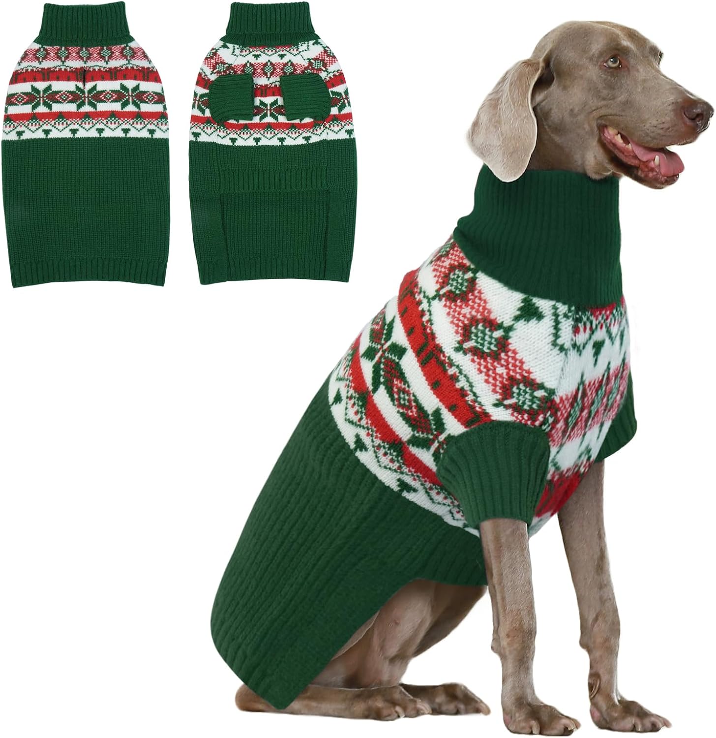 IECOii XXL Dog Jumper,Dog Sweater Large Size Dog,Christmas Dog Jumper For Extra...