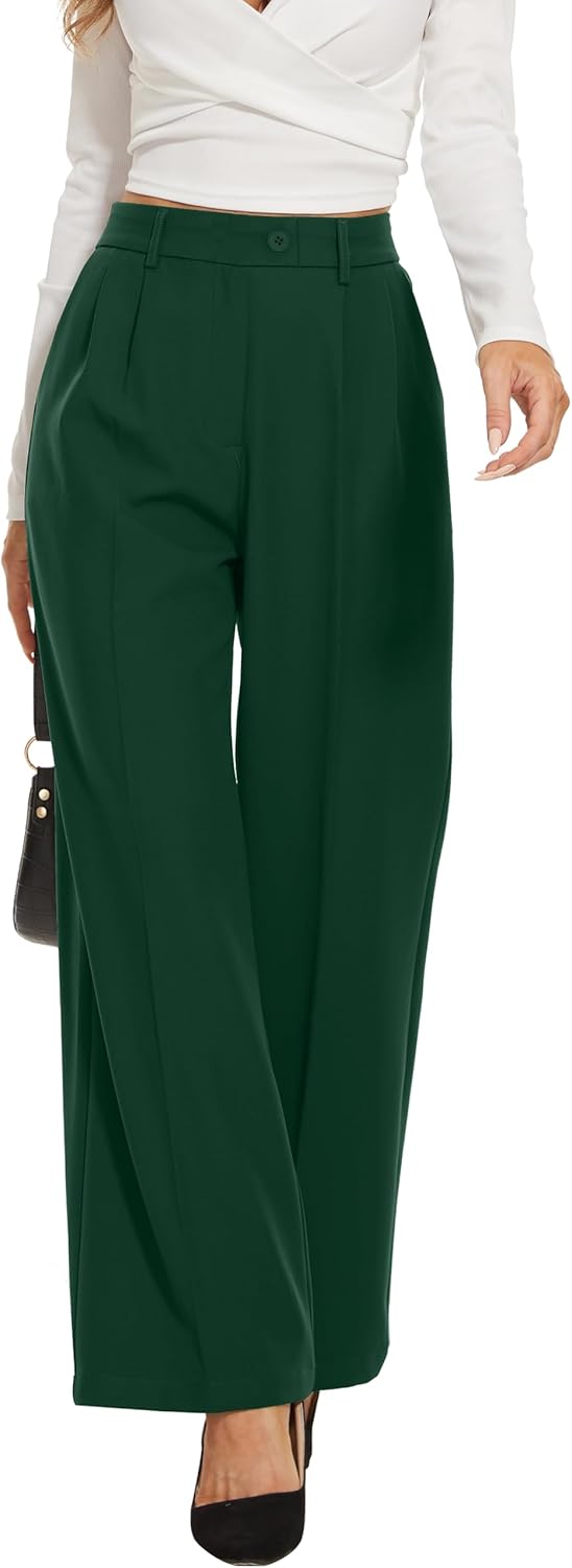 Fall Work Pants for Women Business Casual Office Dress Pants Trousers with Pocke...